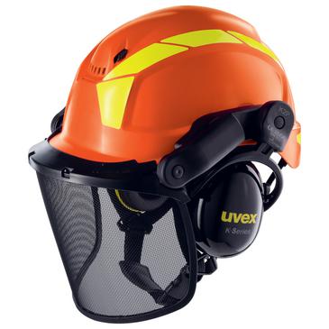 uvex pheos 9774237 safety helmet, orange, with ventilation
