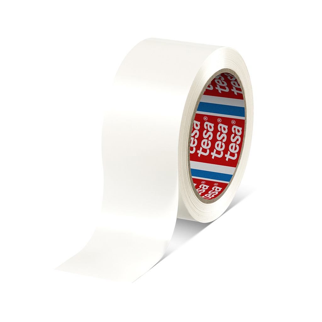 tesapack 4124 PVC, 66 m x 12 mm, blanc