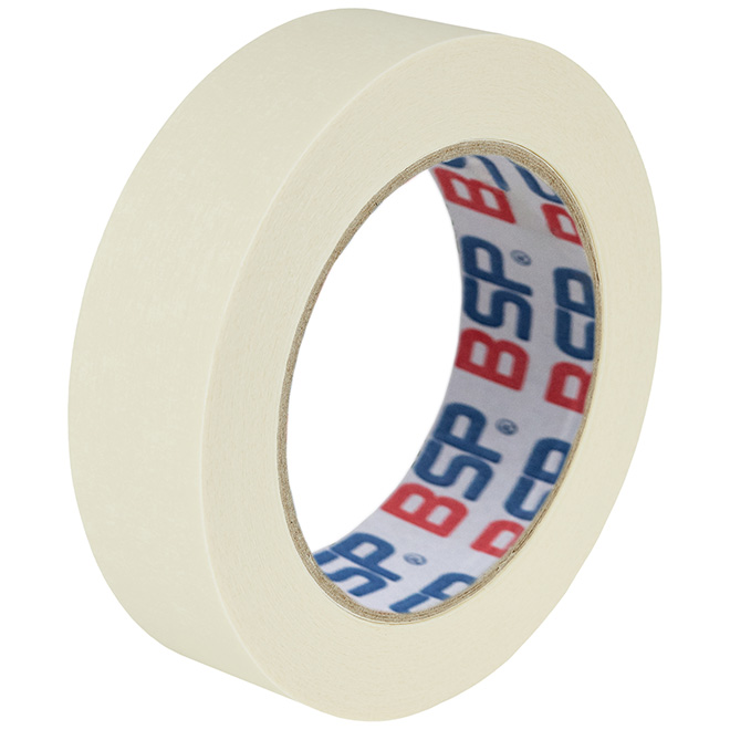 BSP eco Krepp 227 50 mm x 50 m, résistance à la température : 80 °C, 24 rouleaux par carton, 72 cartons par palette, environ 6,4 kg par carton