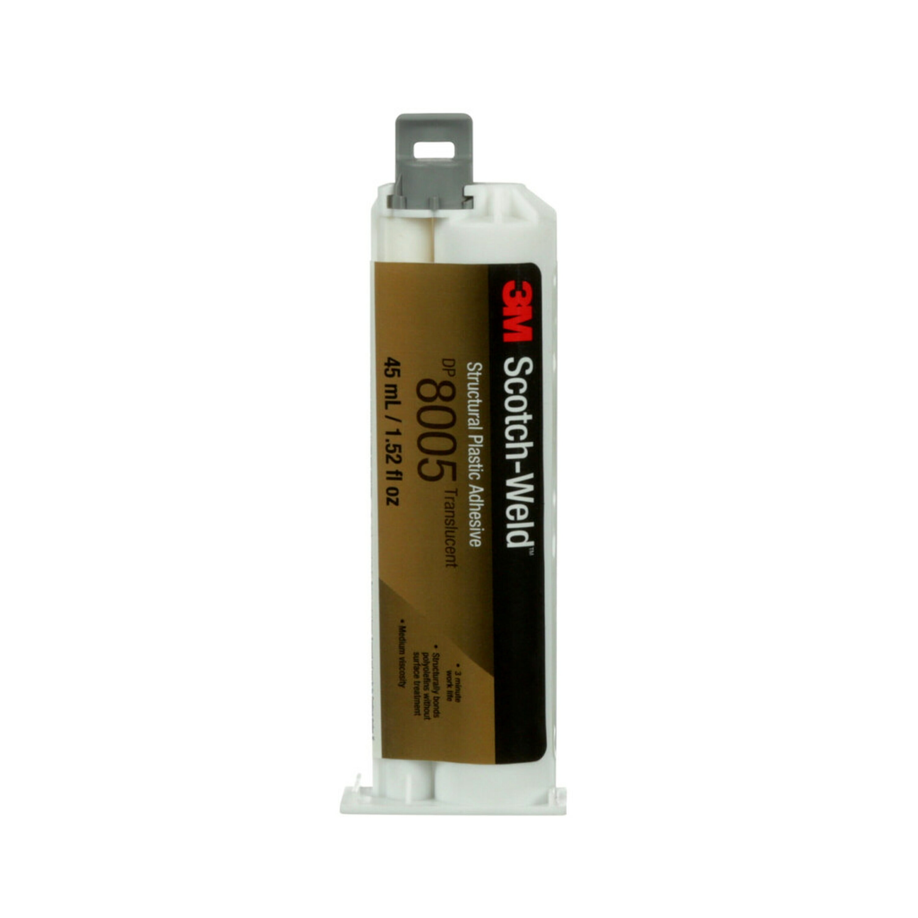 3M™ Scotch-Weld™ 2-Komponenten-Konstruktionsklebstoff auf Acrylatbasis DP8005, Transluzent, 45 ml