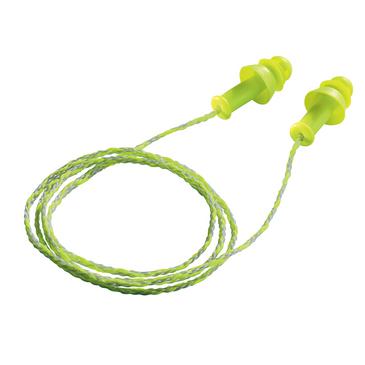 uvex whisper+ 2111212 green earplugs, SNR 27 dB, size M; 50 pairs per box
