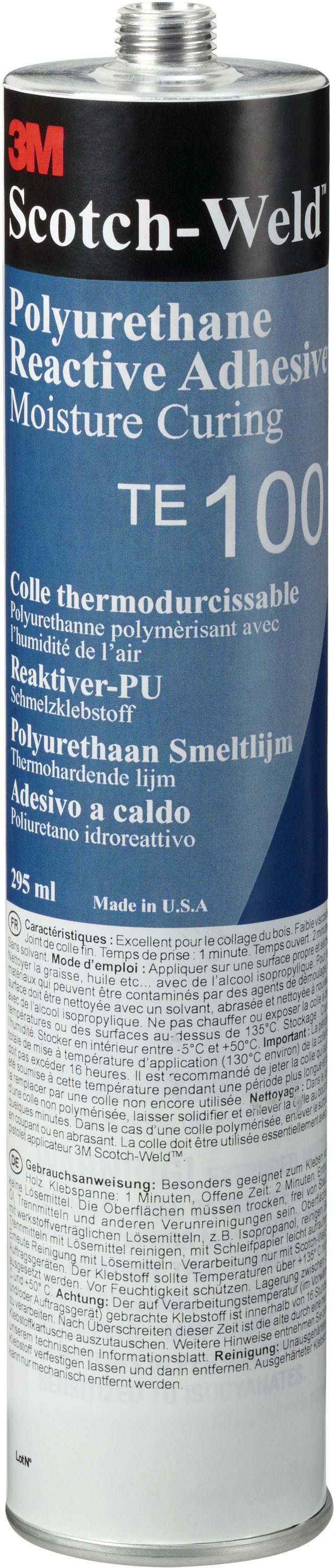 3M™ Scotch-Weld™ Reaktiver PUR Schmelzklebstoff TE100, Weiß, 295 ml