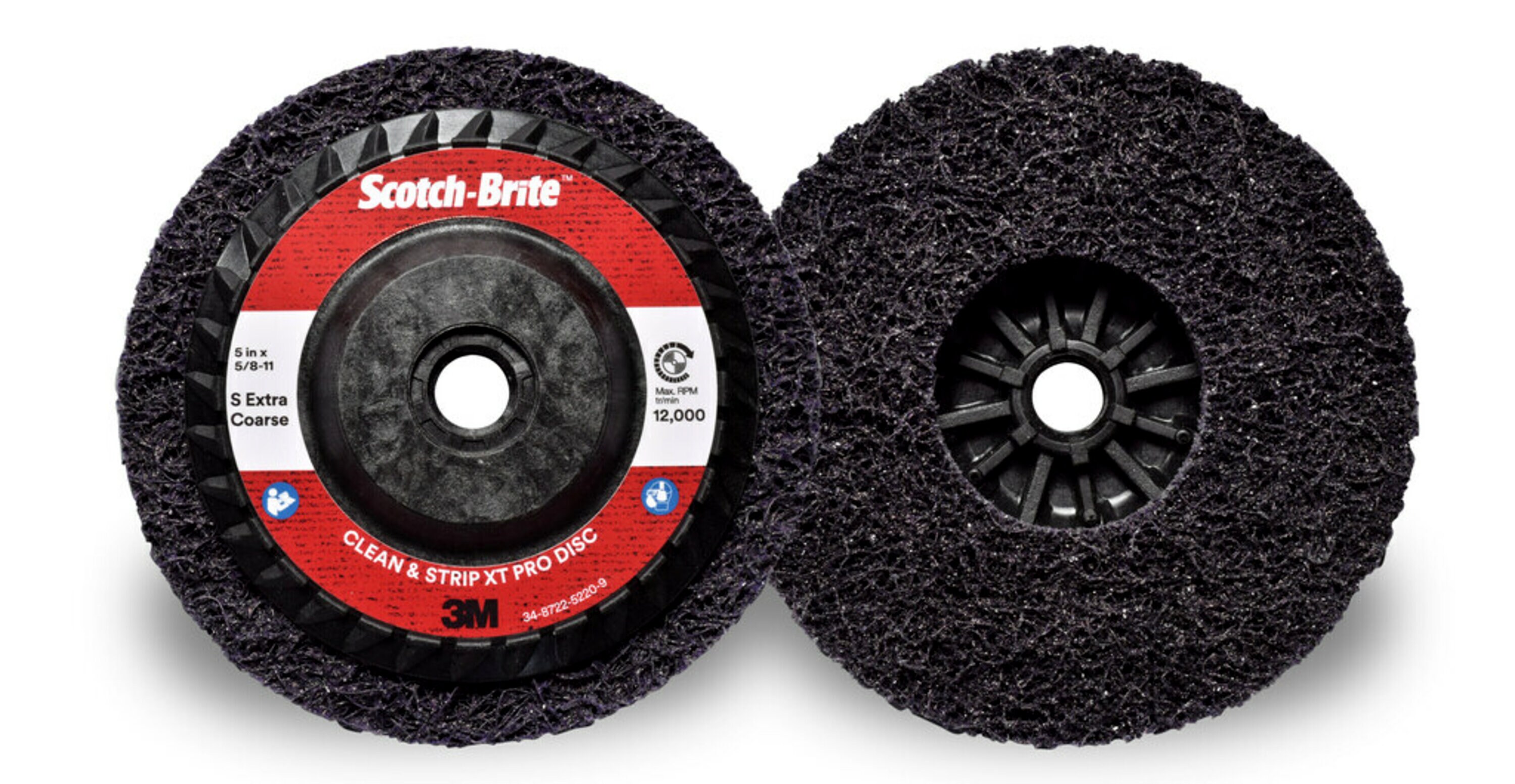 Disque de nettoyage et décapage Scotch-Brite™ XT Pro, 125 mm x M14,  Grain S XGROS