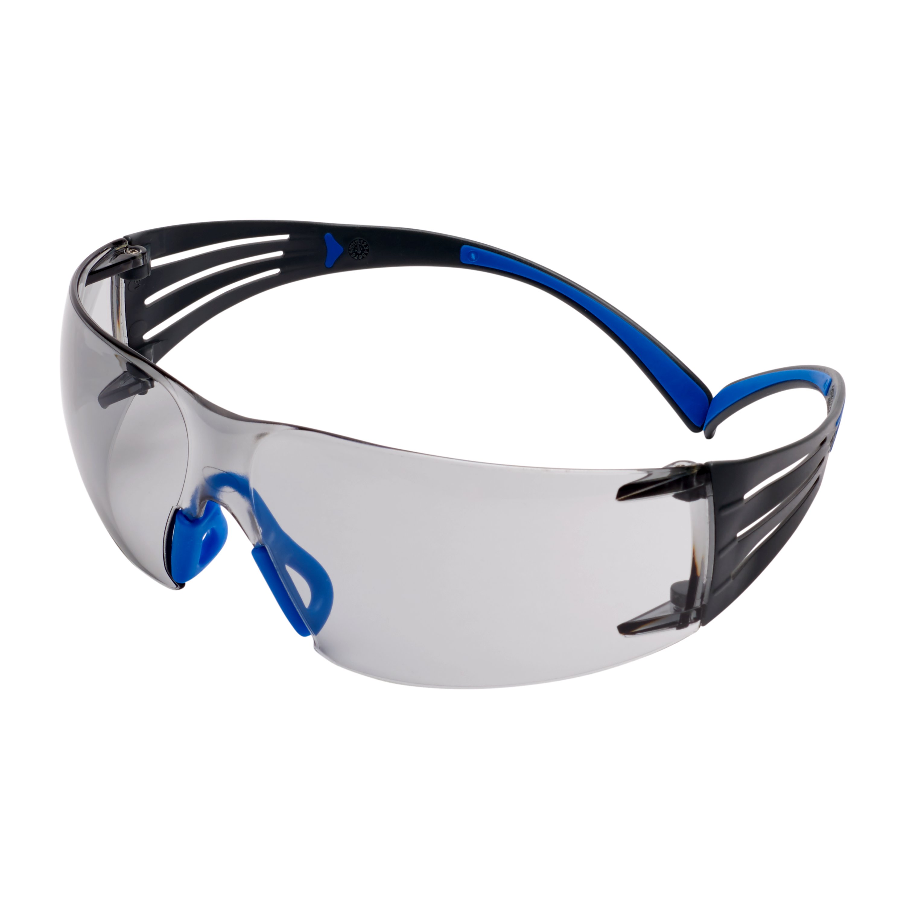 3M™ SecureFit™ 400 Safety Goggles, blue/grey arms, Scotchgard™ anti-fog/anti-scratch coating (K&N), grey lens for indoor/outdoor use, SF407SGAF-BLU-EU, 20 per pack