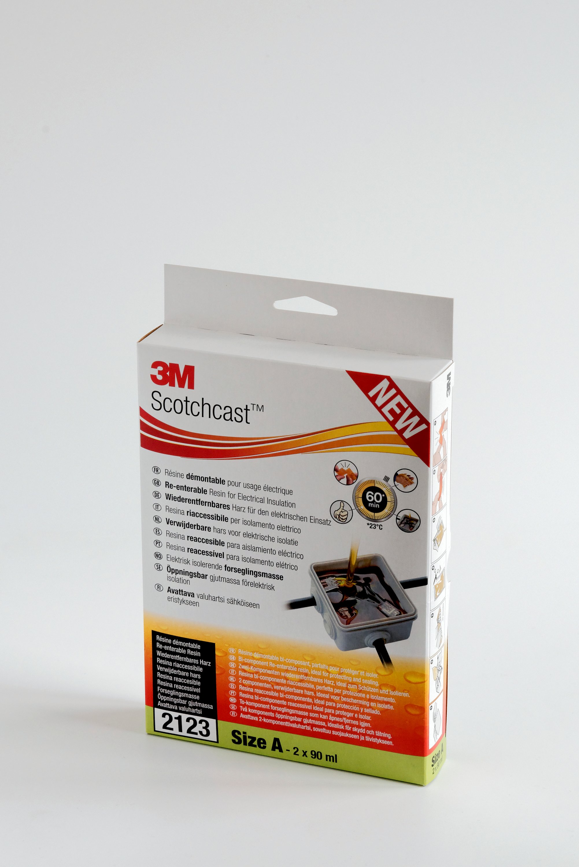 3M™ Scotchcast™ 2123-C Polybutadien-Kabelharz, 2-Komponenten GMG-System, Größe C, 364 ml, 8882