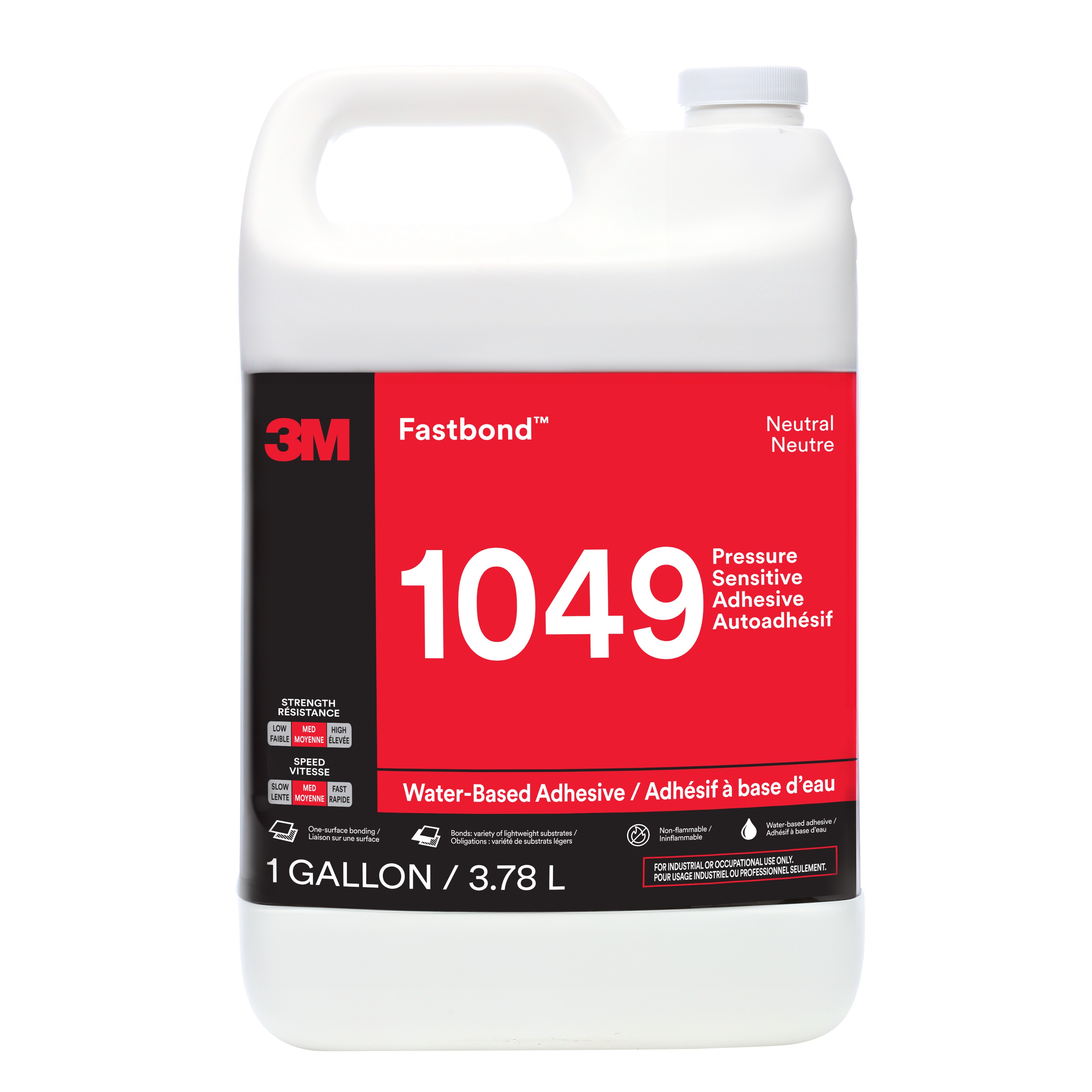 Adhésif 3M™ Fastbond™ 1049, neutre, 3,8 L