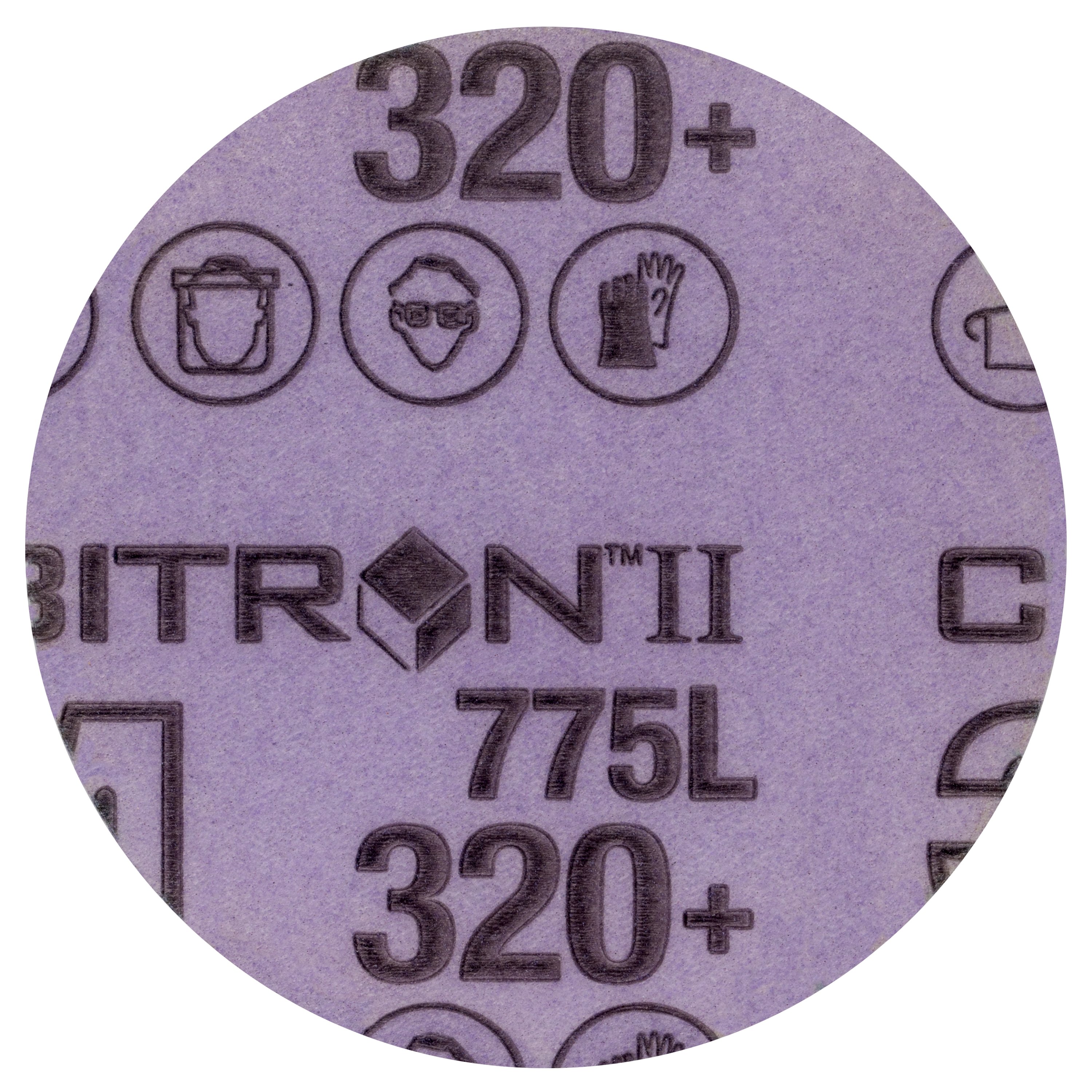 3M™ Cubitron™ II Hookit™ Filmscheibe 775L, 75 mm, 320+, ungelocht
