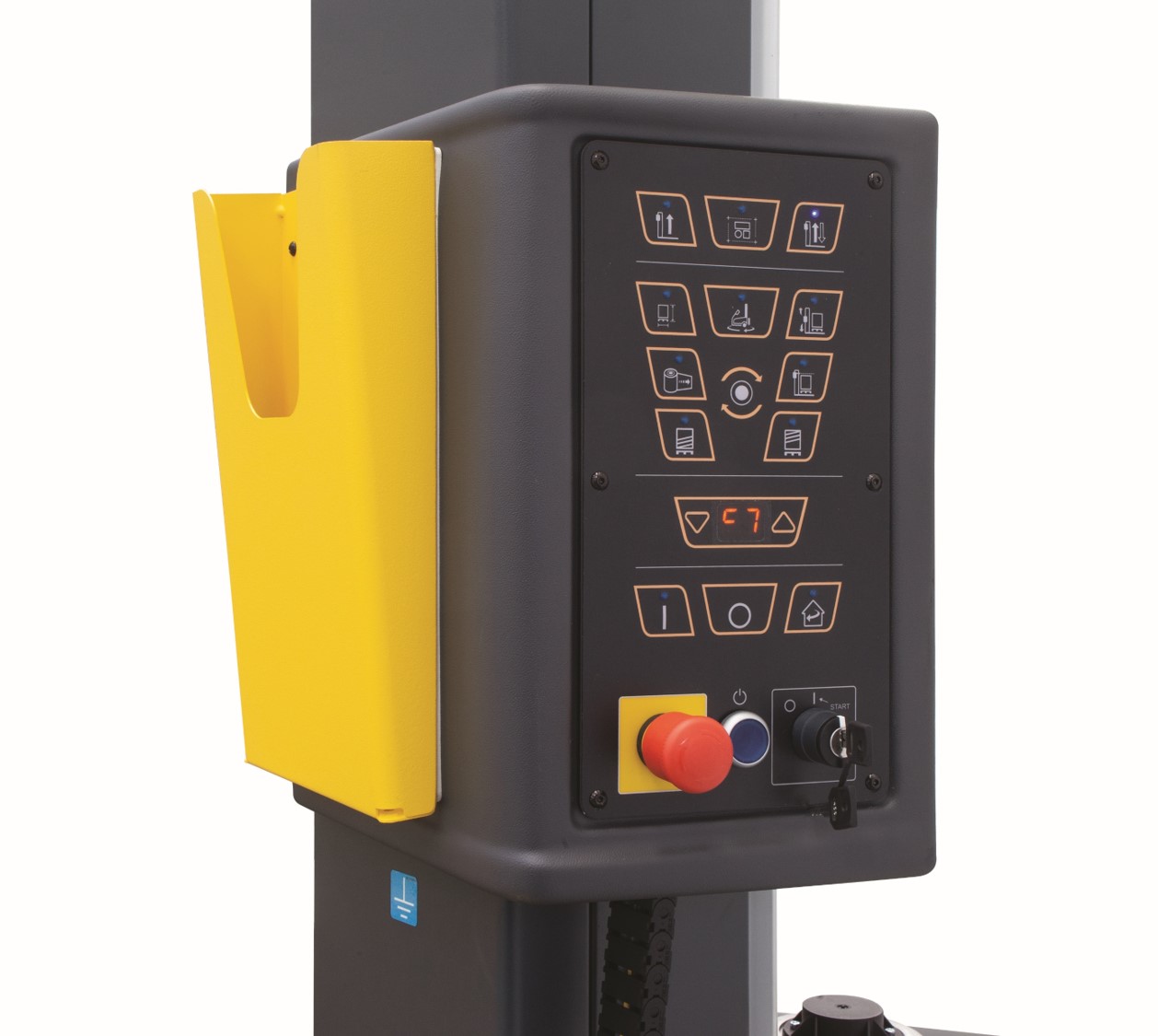 SIAT Palettenwickler BeeWrap+ - M, Federbremse mit Schnellentriegelung, mobiler Wickler, Wickelhöhe 2100 mm