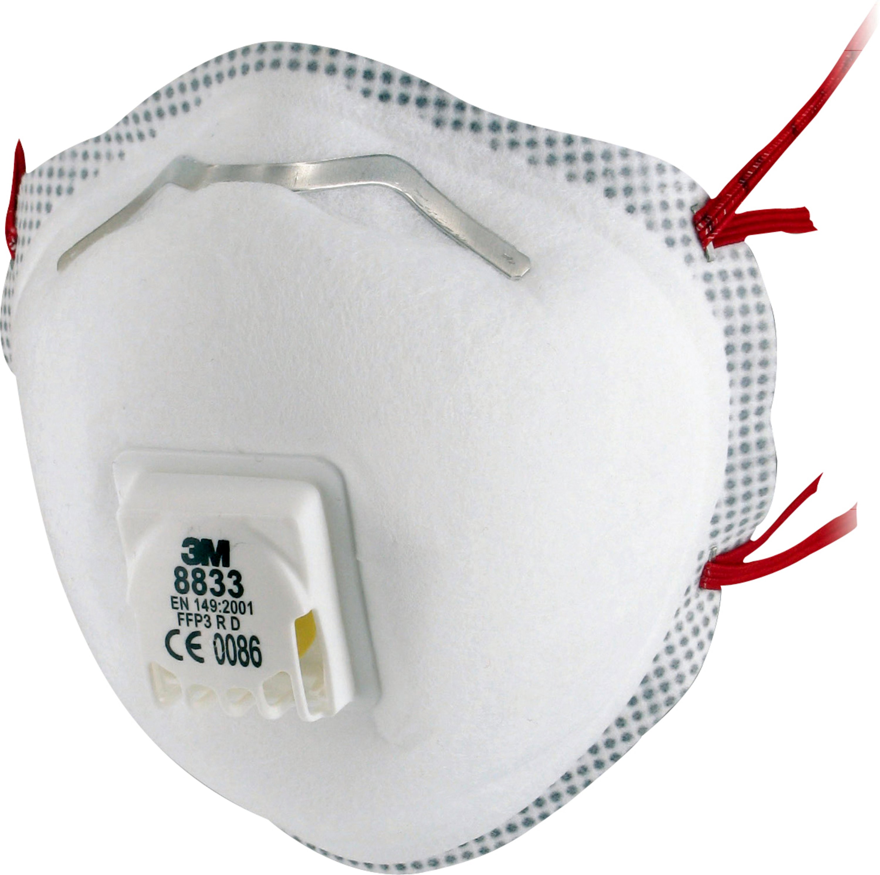 3M™ Respirator 8833 FFP3 R D, with Cool Flow™ exhalation valve