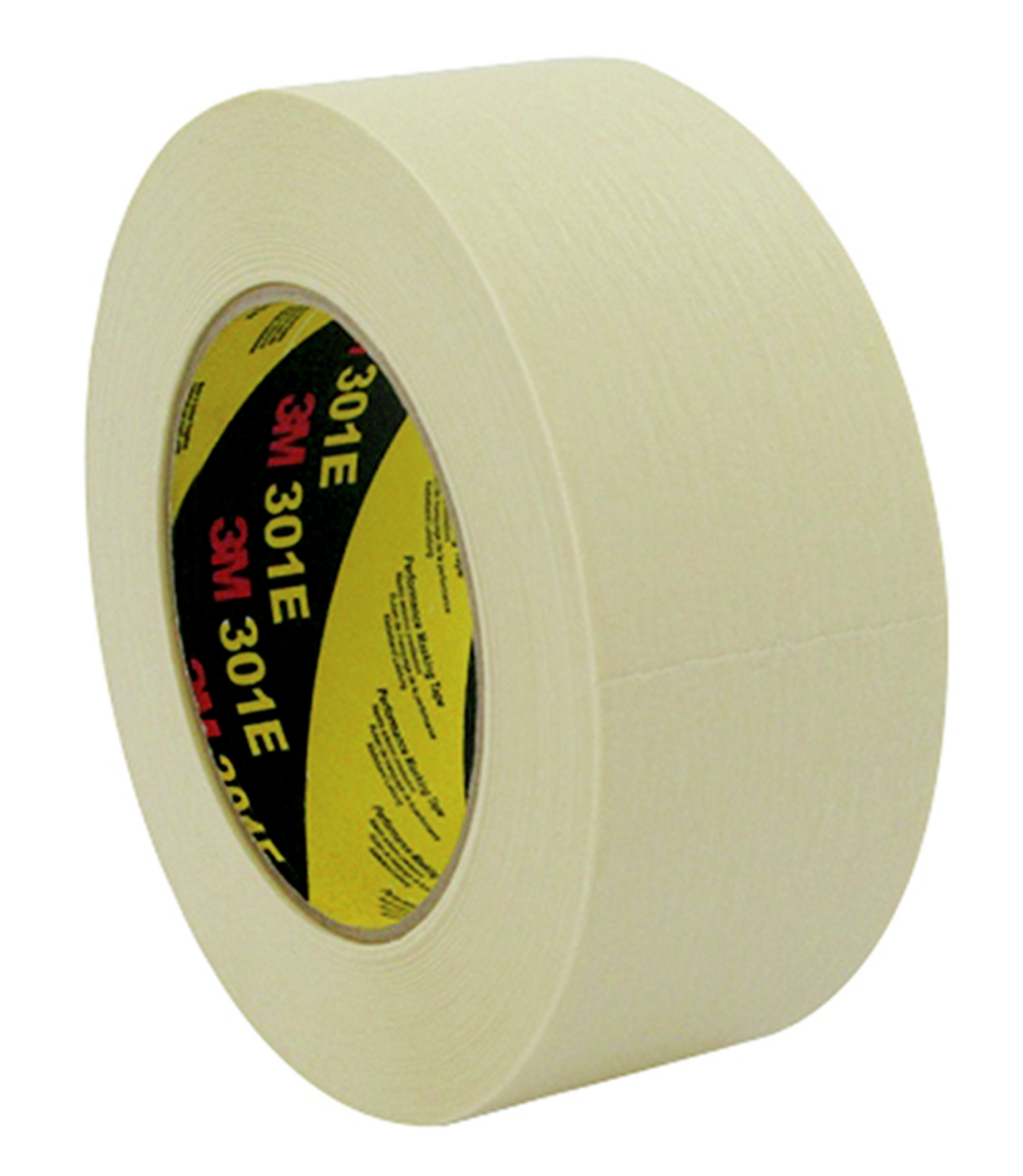 3M™ 301E Crepe Adhesive Tape, Beige, 24 mm x 50 m, 0.150 mm, 36 rolls per box