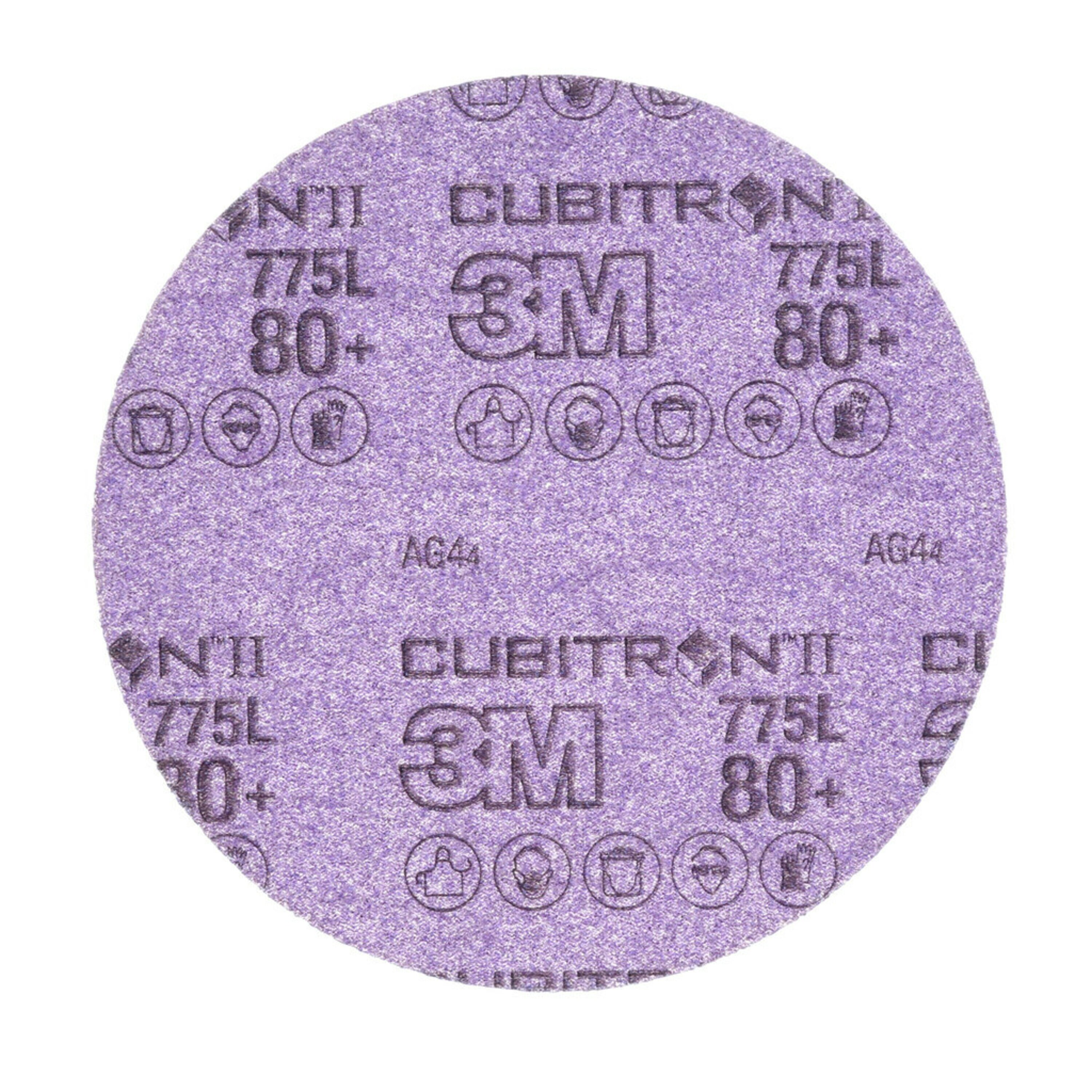 3M™ Cubitron™ II Hookit™ Filmscheibe 775L, 150 mm, 80+, ungelocht