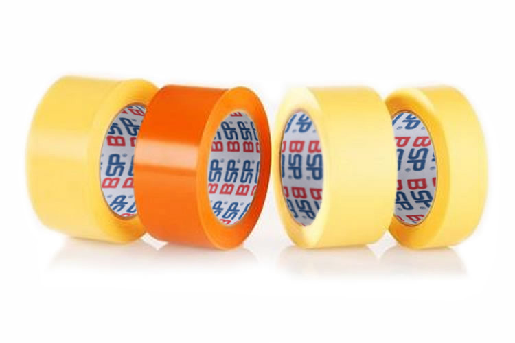 Ruban adhésif de masquage BSP eco 722, 48 mm x 33 m, jaune, rainuré transversalement, 36 rouleaux par carton, 60 cartons par palette, environ 11,0 kg par carton