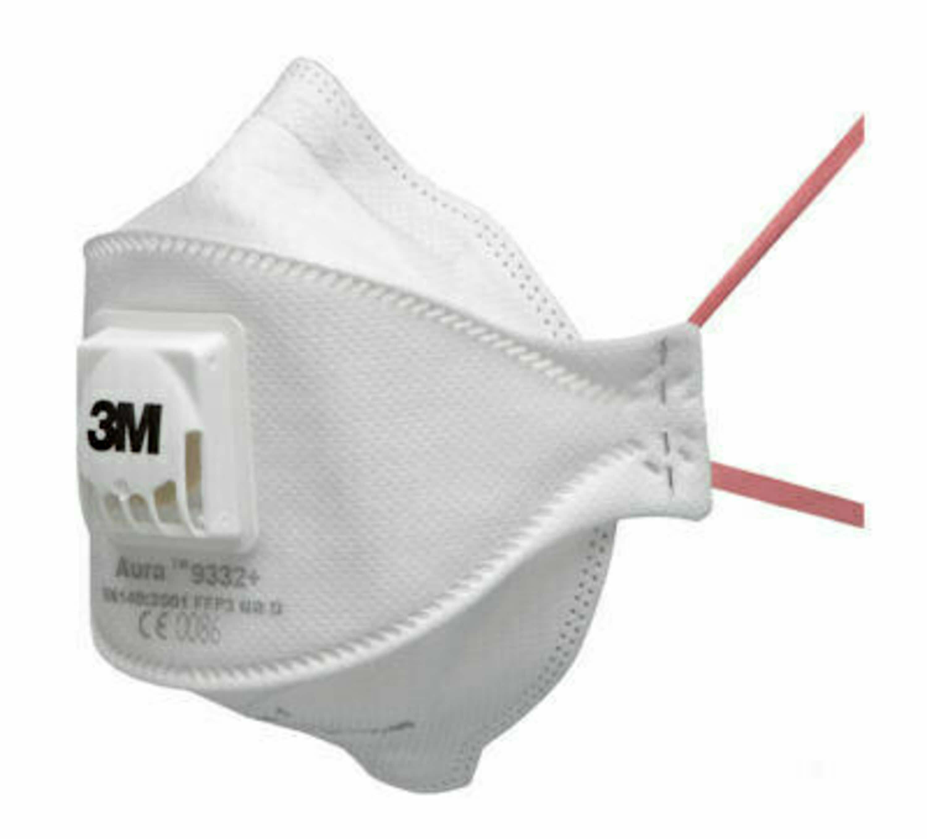 Masque antipoussière 3M™ Aura™, FFP3, avec valve, vrac, 9332+