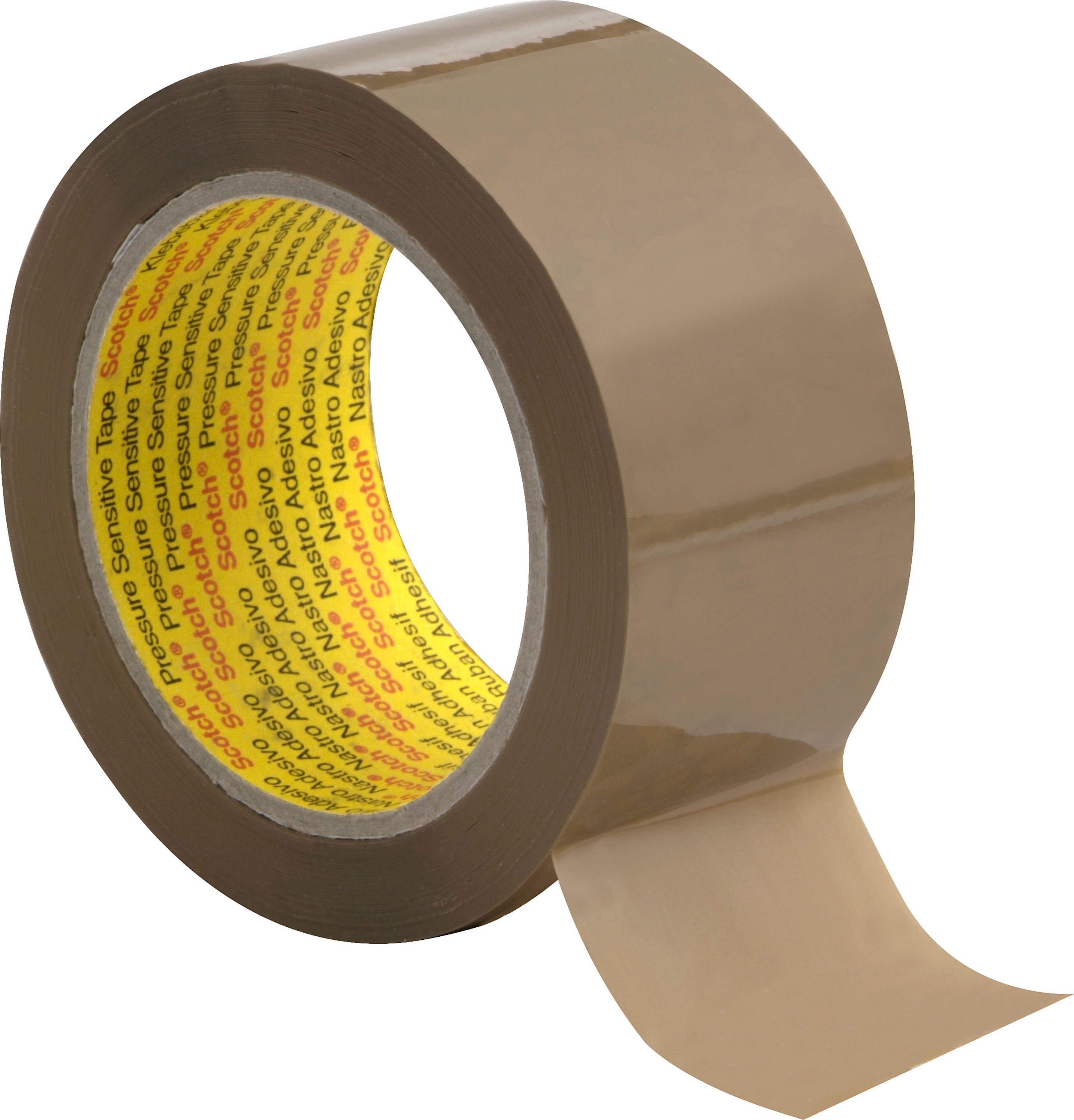 Scotch® Packaging Tape 3739, Clear, 75 mm x 330 m, 0.056 mm