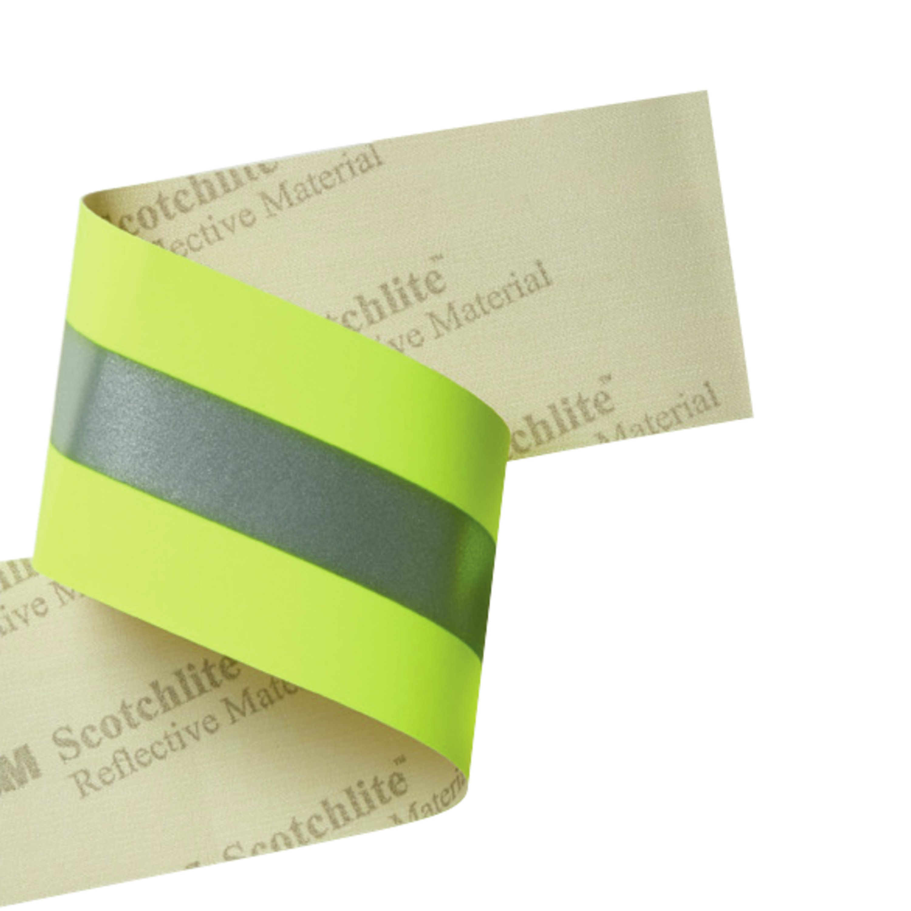 Matériau réfléchissant 3M™ Scotchlite™ 9587 NFPA, jaune-argent-jaune, 50,8 mm x 100 m