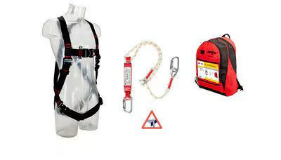 3M™ Protecta® Fall Protection Aerial Lift Set, safety harness, 1.8 m lanyard, rucksack, 1150509