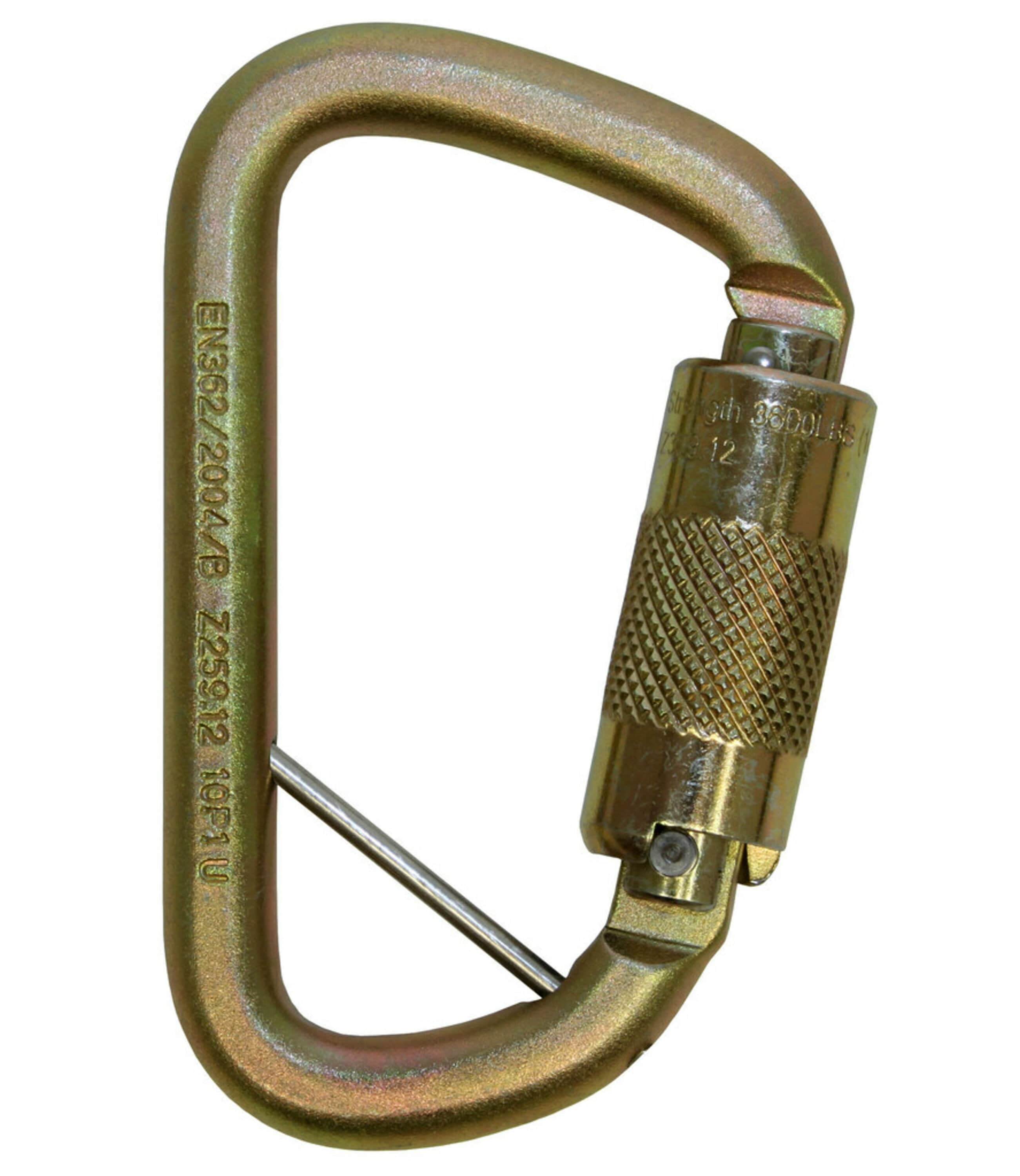 3M™ DBI-SALA® Self-locking triple carabiner with captive latch, 19 mm opening, galvanised steel, 2000005
