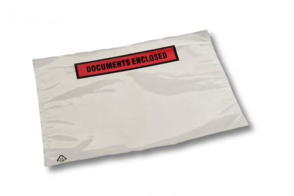 PP - Lieferscheintaschen C5, 235 x 175 mm / 225 x 165 mm, Dokumente