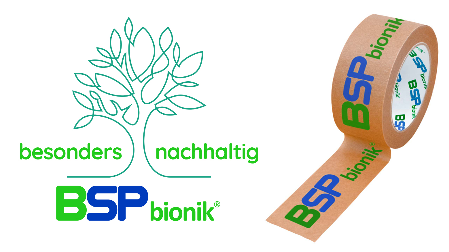 BSP bionik 120 Papier-Verpackungsklebeband 50mm x 50m braun