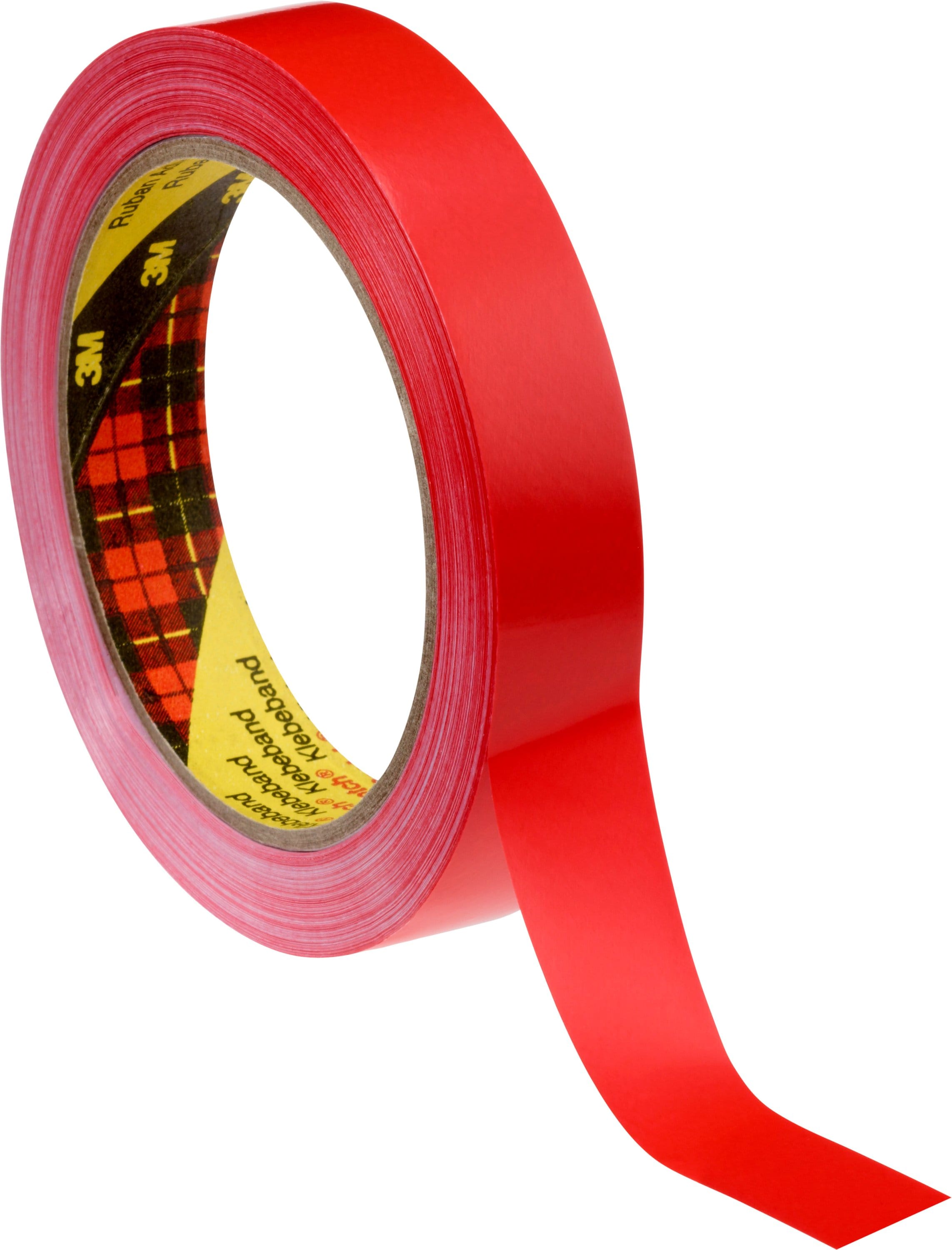 Scotch® Packaging Tape 6893, Red, 9 mm x 66 m, 0.057 mm