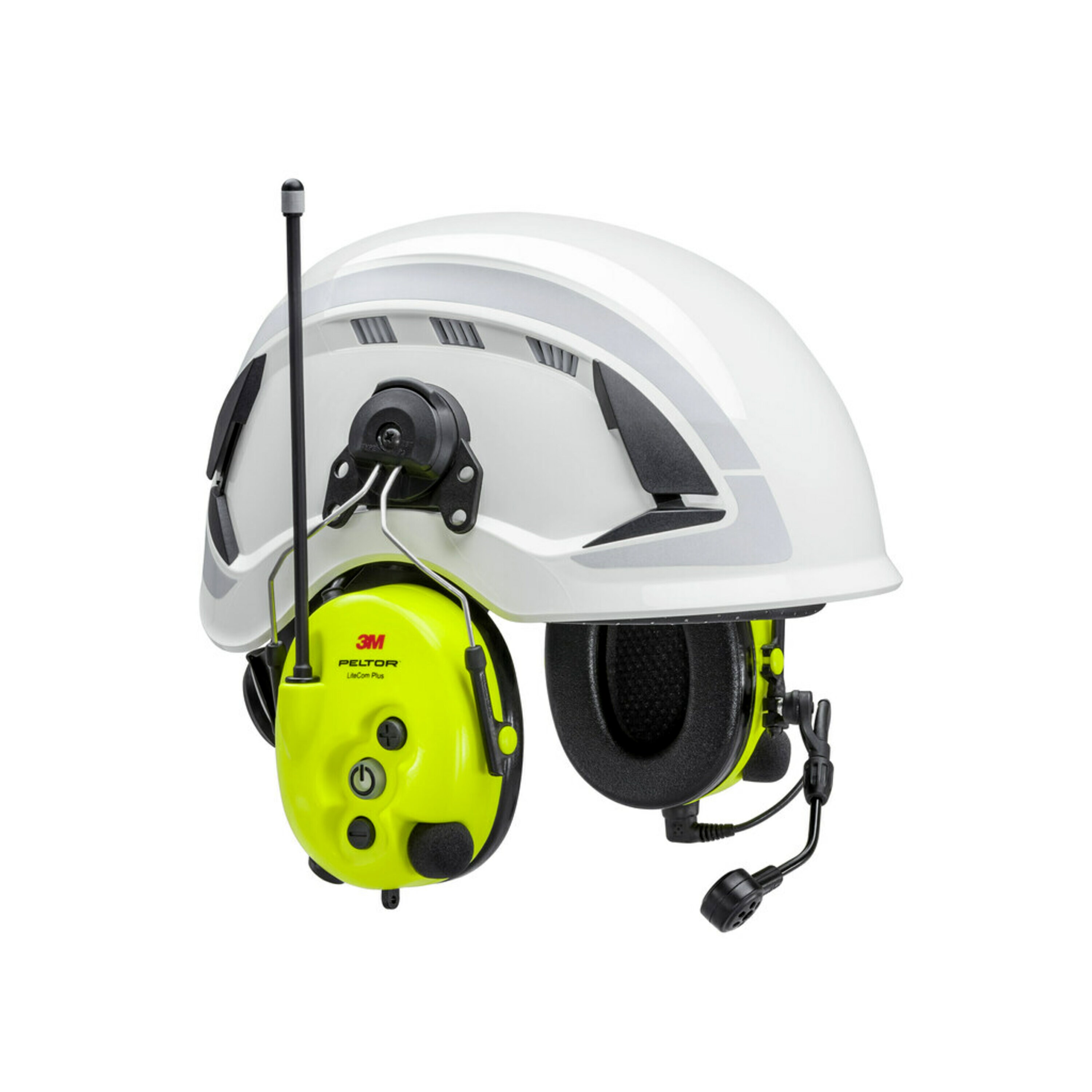 Casque 3M™ PELTOR™ LiteCom Plus, 32 dB, PMR446 MHz, monté sur casque de sécurité, MT73H7P3E4410EU