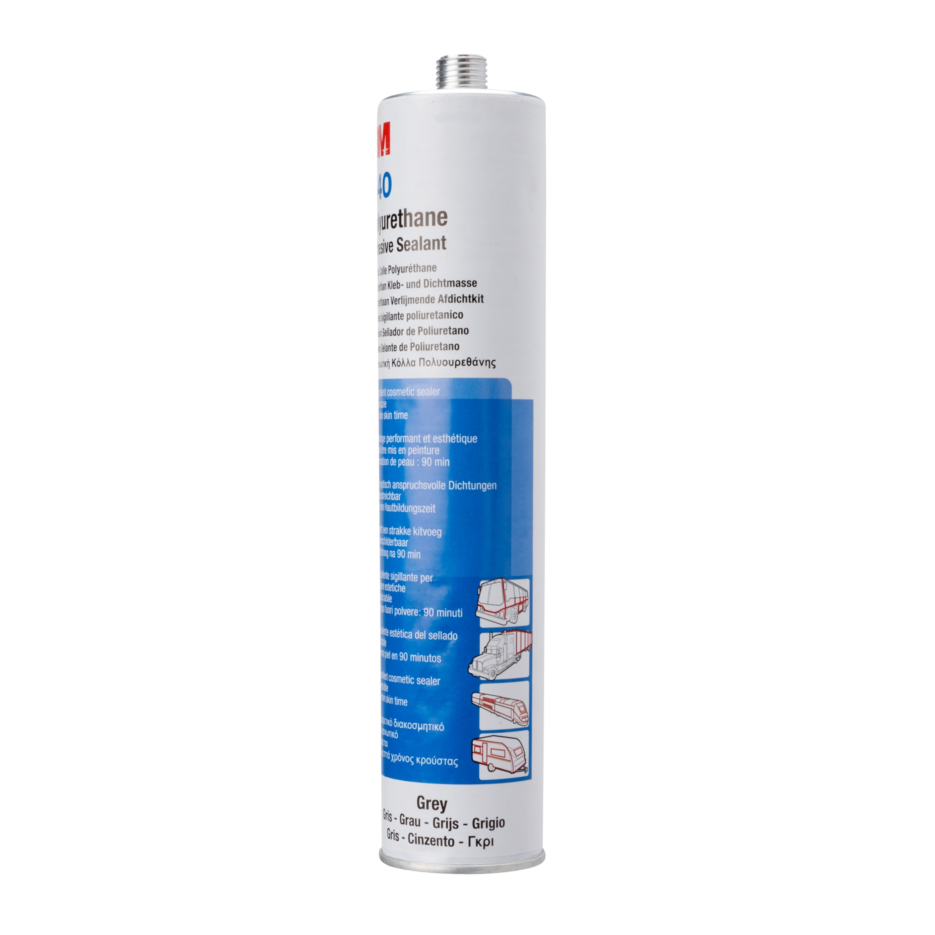 3M™ Polyurethane-based Adhesive and Sealant 540, Grey, 310 ml