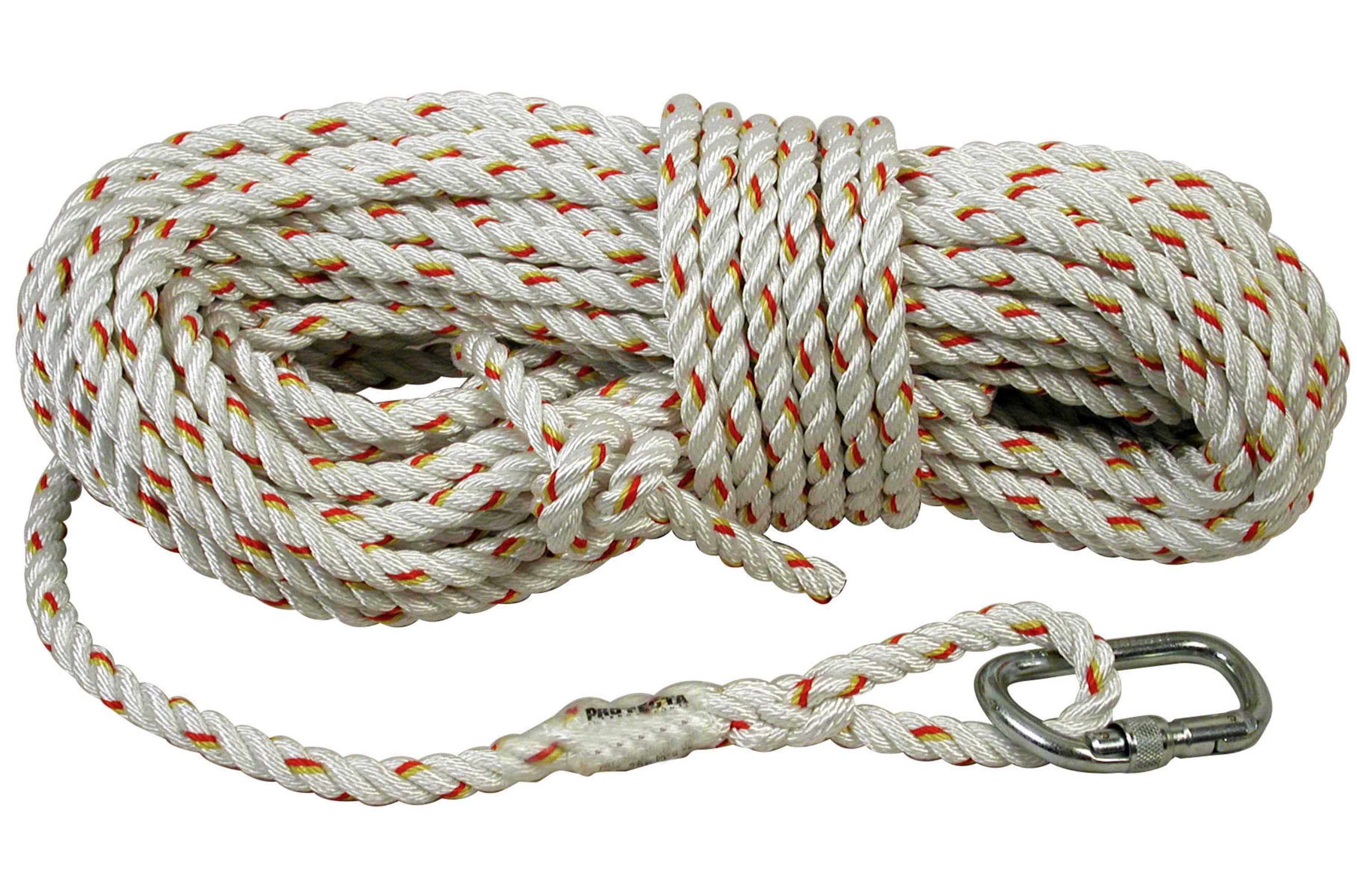 3M™ Protecta® Vertical Rope Safety System with Carabiner, 12.5 mm kernmantle rope, 25 m, AC4025