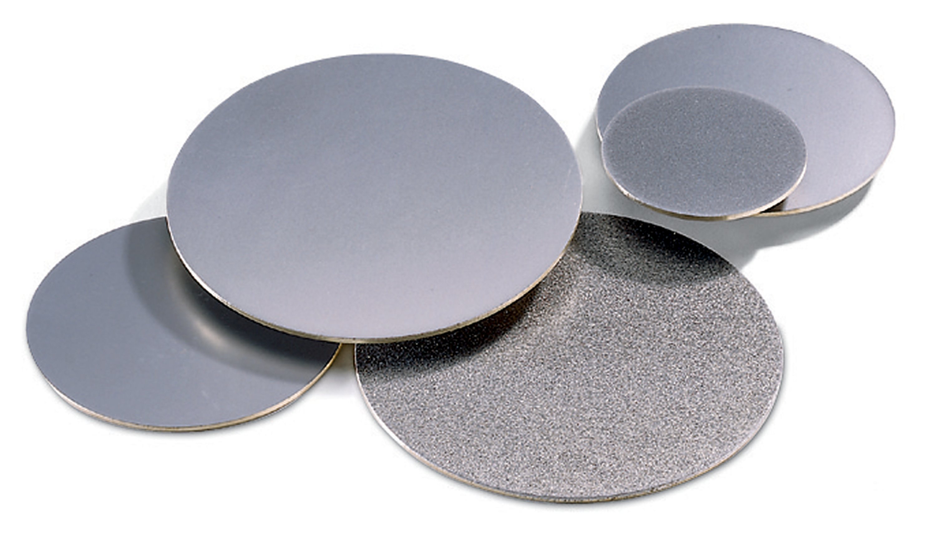 3M™ Diamond Metal Bond PSA Disc 6MB8, 15 Mic, Gray, 5 in x NH, Die 500X