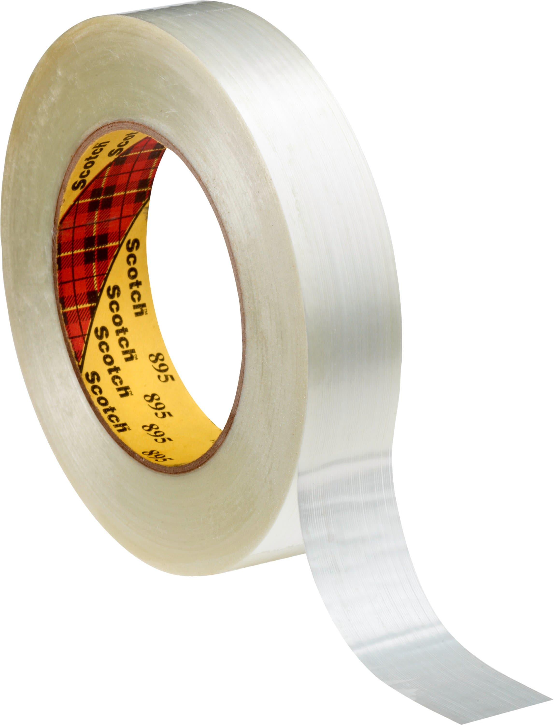 Scotch® Filament Tape 895, Clear, 12 mm x 50 m, 0.15 mm