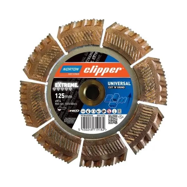 Schleifscheibe 70184602036 Extreme Cut 'n' Grind 125mm M14 Diamant Segmente H/B 25/3,9