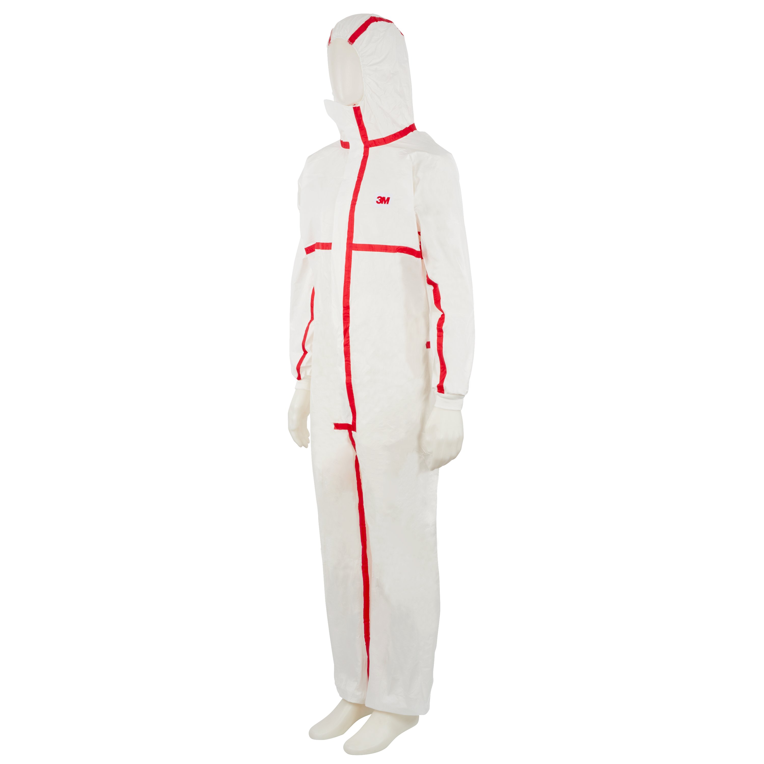 Combinaison de protection 3M™ 4565, blanche et rouge, type 4/5/6, XL