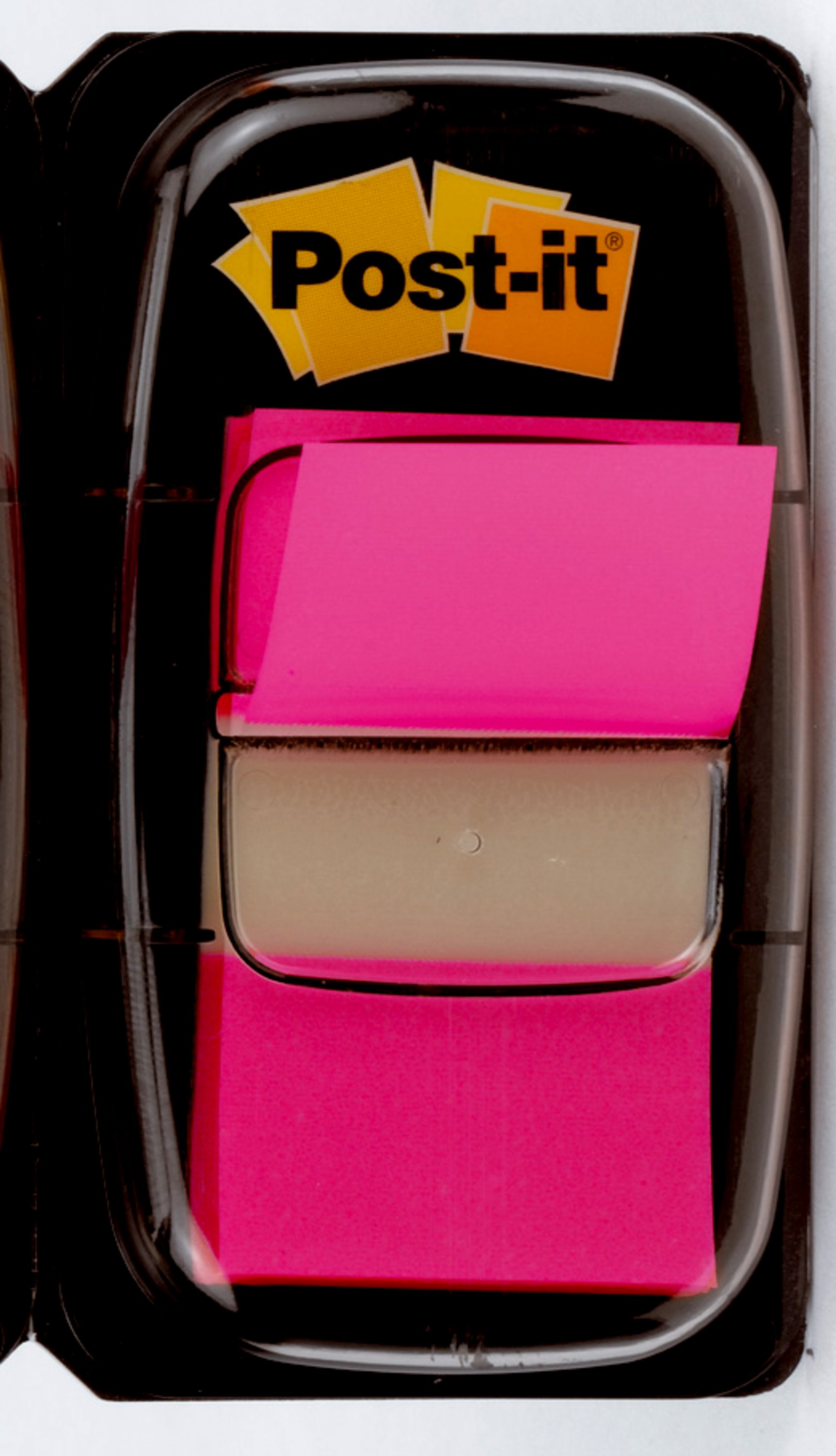 Bandes adhésives Post-it® Index, standard, rose, 25,4 mm x 43,2 mm, 50 bandes adhésives par distributeur, 1 distributeur par paquet