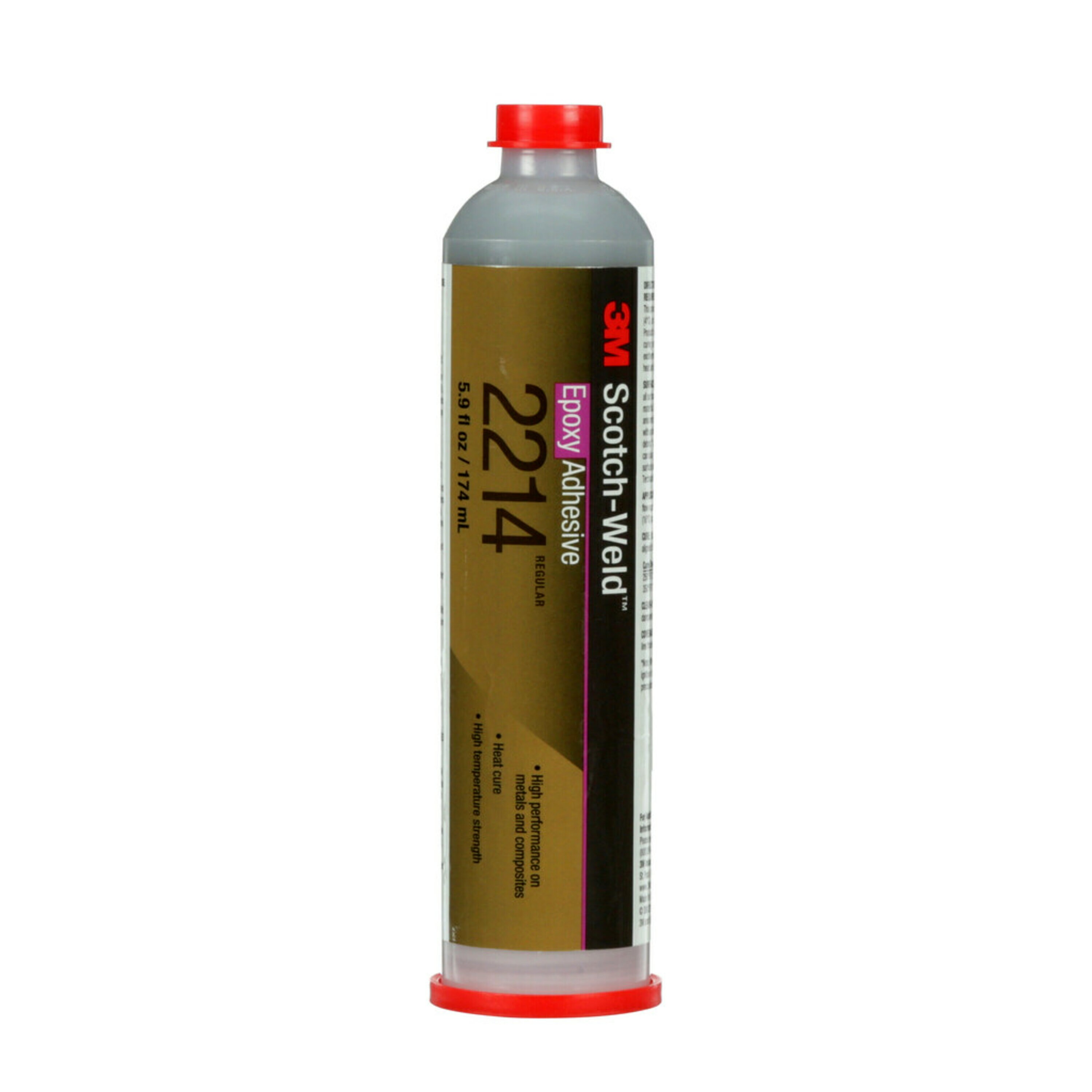 Adhésif de construction monocomposant 3M™ Scotch-Weld™ à base de résine époxy 2214, gris, 177 ml