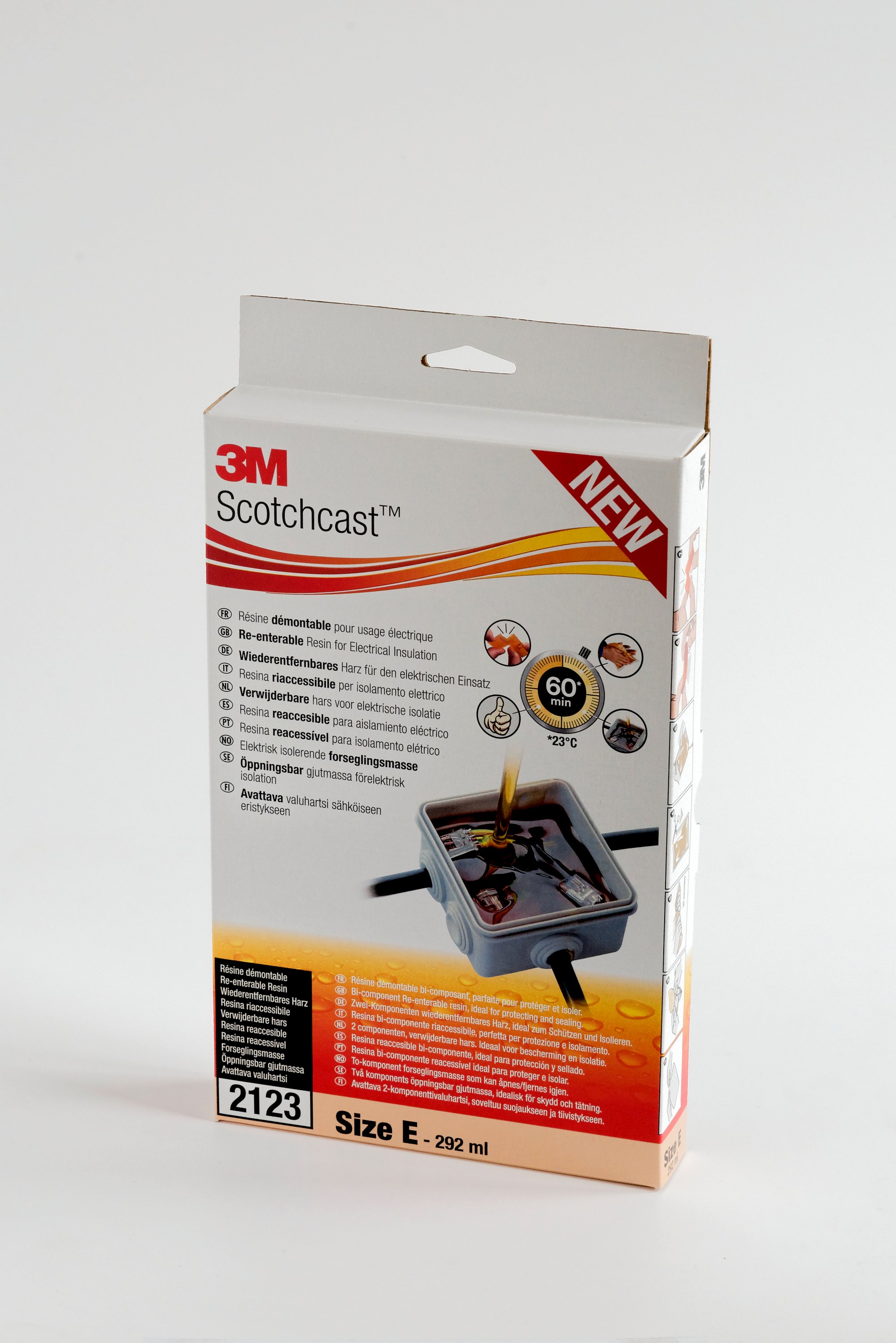 3M™ Scotchcast™ 2123N-E Polybutadien-Kabelharz, 2-Komponenten GMG-System, Größe E, 292 ml
