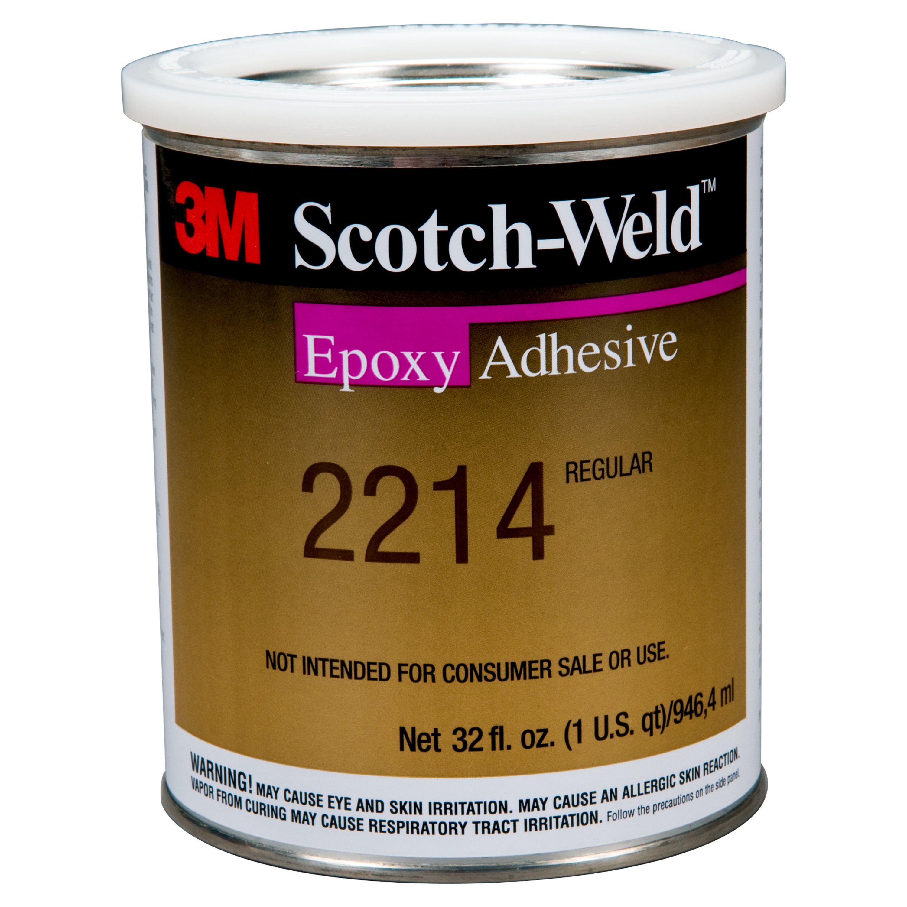 Adhésif de construction monocomposant 3M™ Scotch-Weld™ SW 2214, gris, 946 ml