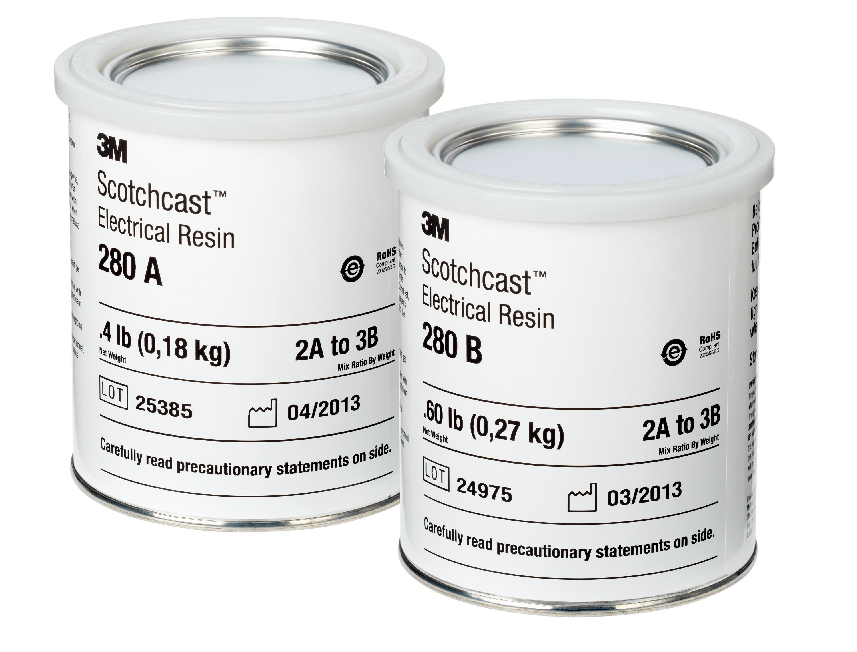 3M™ Scotchcast™ 280 Epoxid-Flüssigharz, Gelblich Transparent, Teil B, 16,33 kg