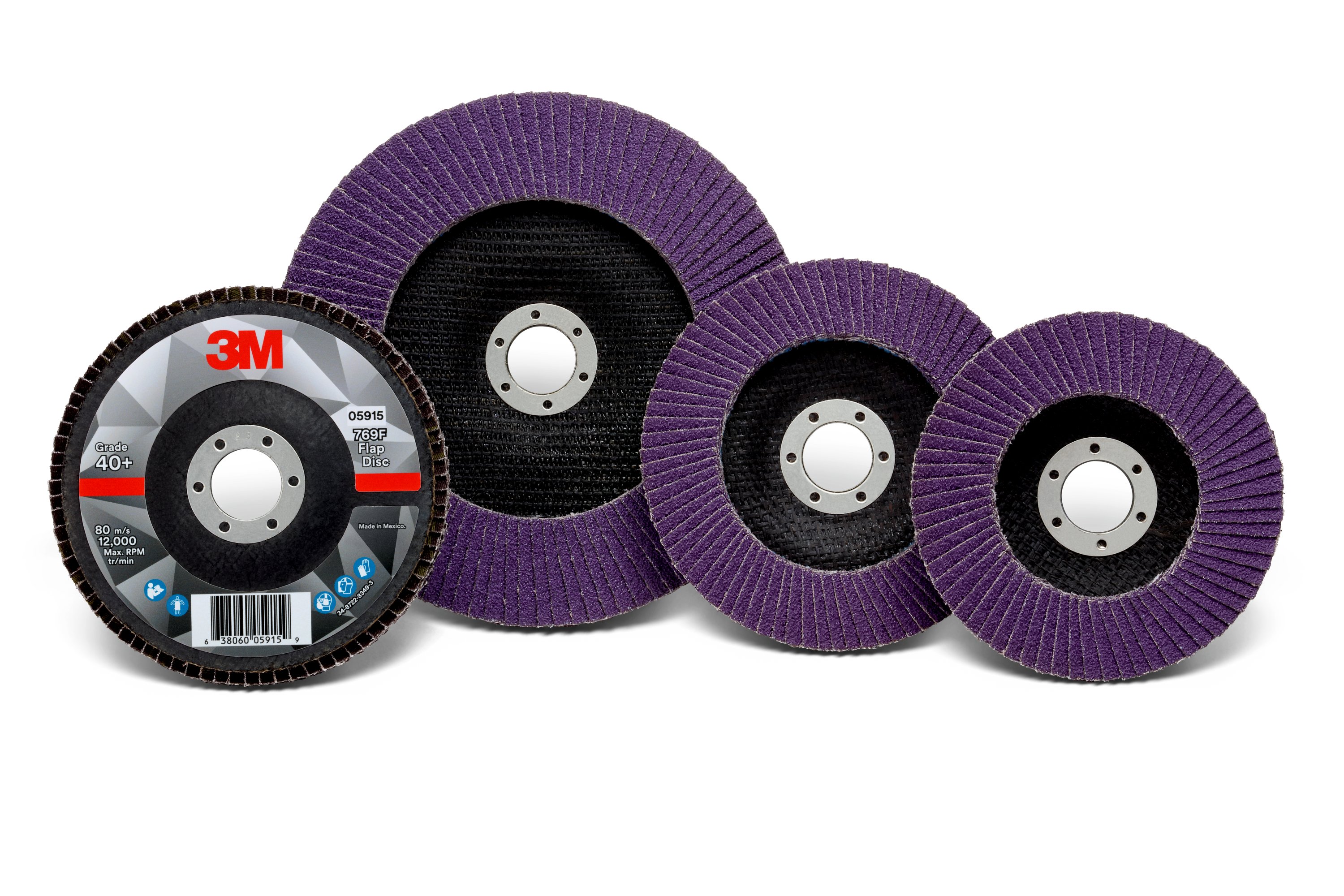 3M™ Flap Disc 769F, T29, 115 mm x 22 mm, 40+