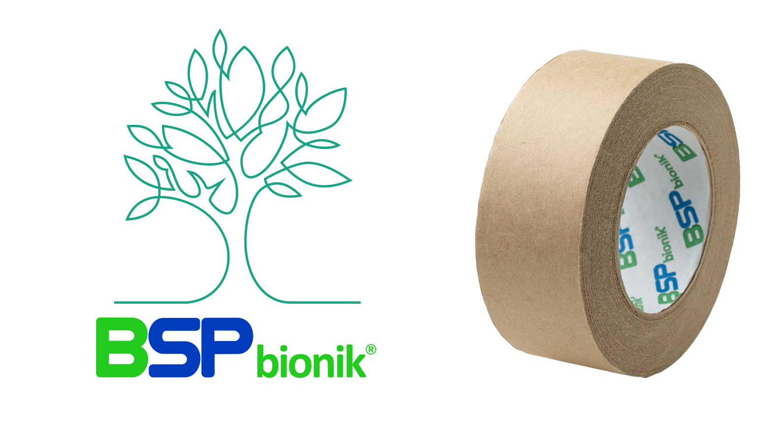 BSP bionik 170 Nassklebeband ohne Verstärkung 50mm x 100m braun