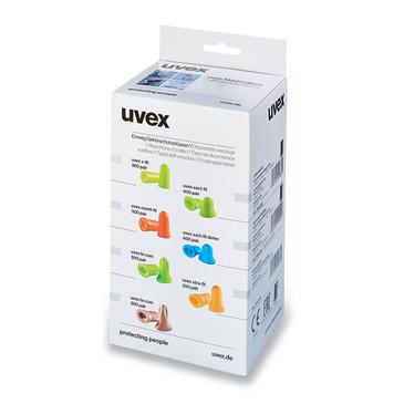 uvex x-fit 2112022 green earplugs, SNR 37 dB, size M; 300 pairs per box