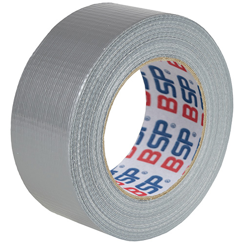 Ruban tissé BSP eco 518, 48 mm x 50 m, argent, 24 rouleaux par carton, 48 cartons par palette, environ 8,5 kg par carton