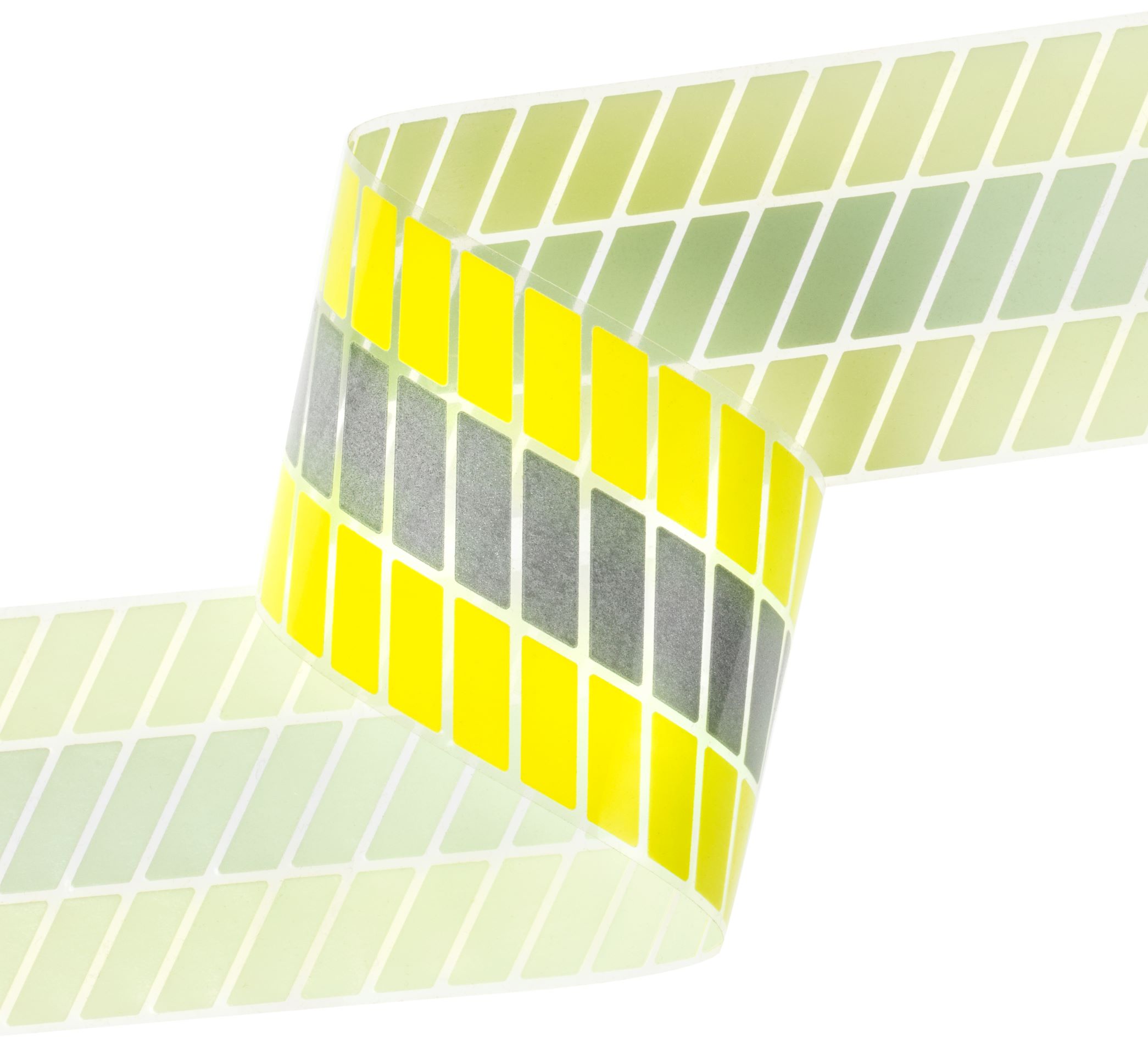 3M™ Scotchlite™ Reflexmaterial, IW-segmentiert, fluoreszierend, LMYW FC Komfort-Streifen, 76,2 mm x 100 m, beschränkt, 5697i