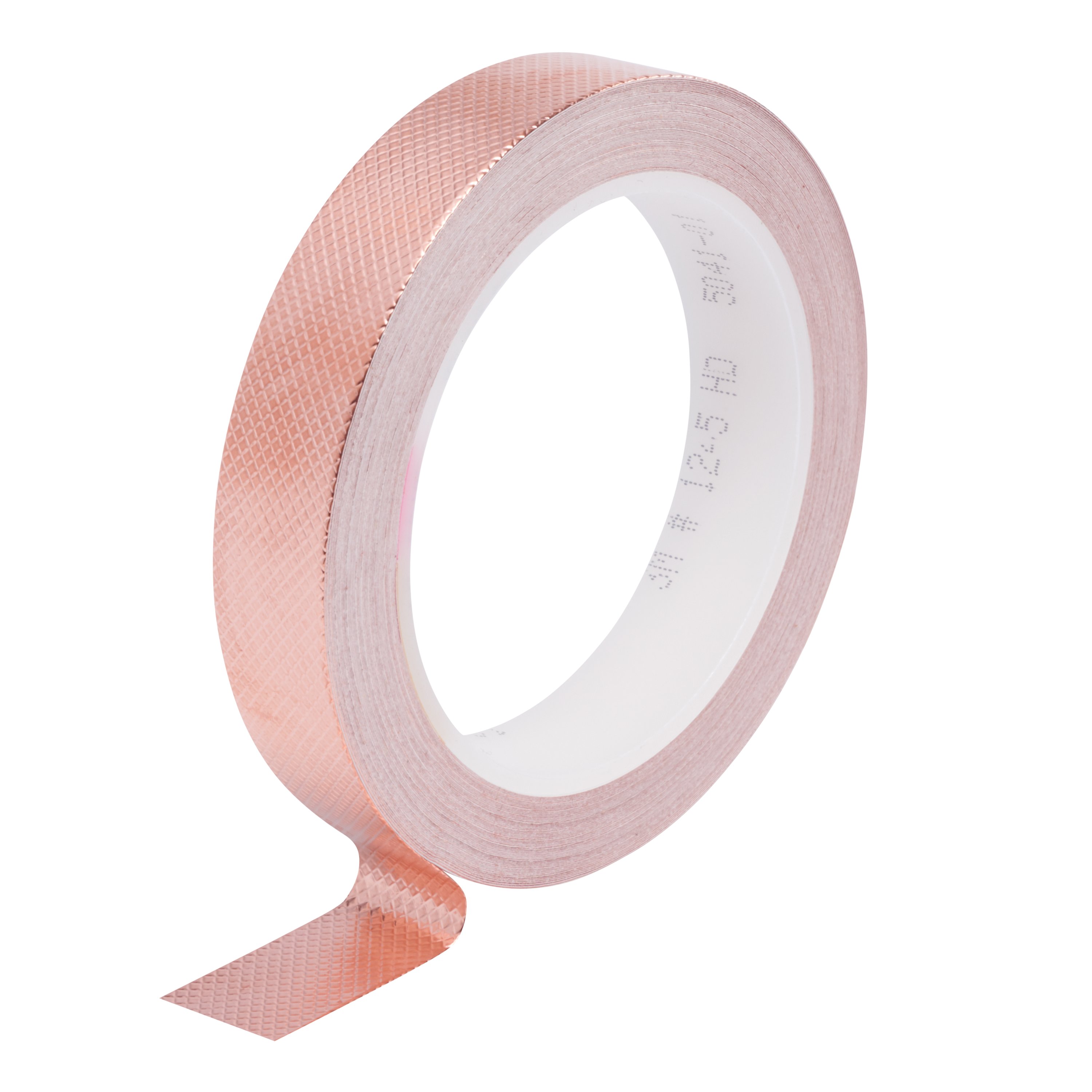 3M™ ET 1245 embossed copper foil with non-conductive adhesive, copper, 25 mm x 16.5 m x 0.1 mm