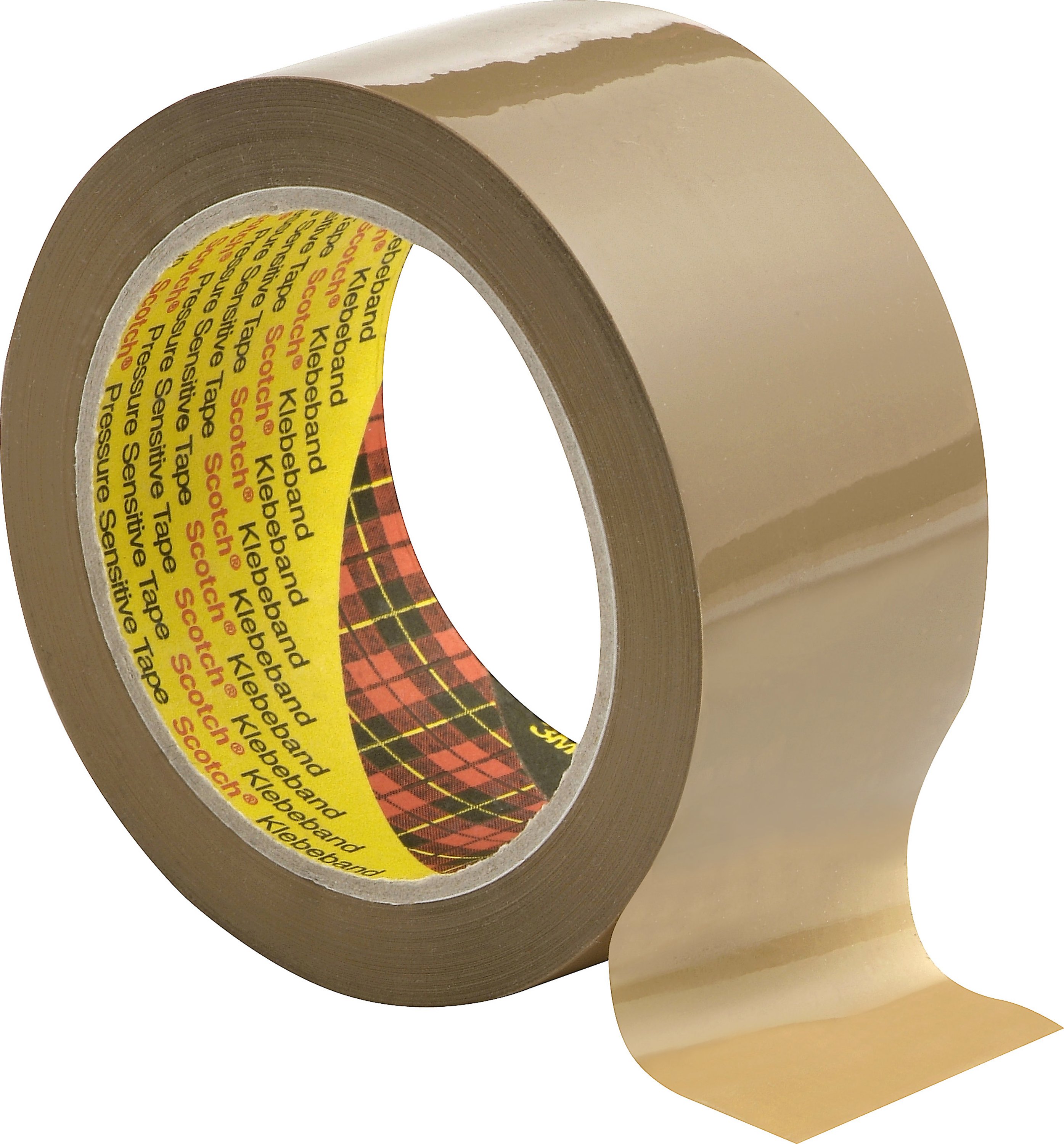 Scotch® PP Packaging Tape 3707, Brown, 25 mm x 66 m, 0.055 mm