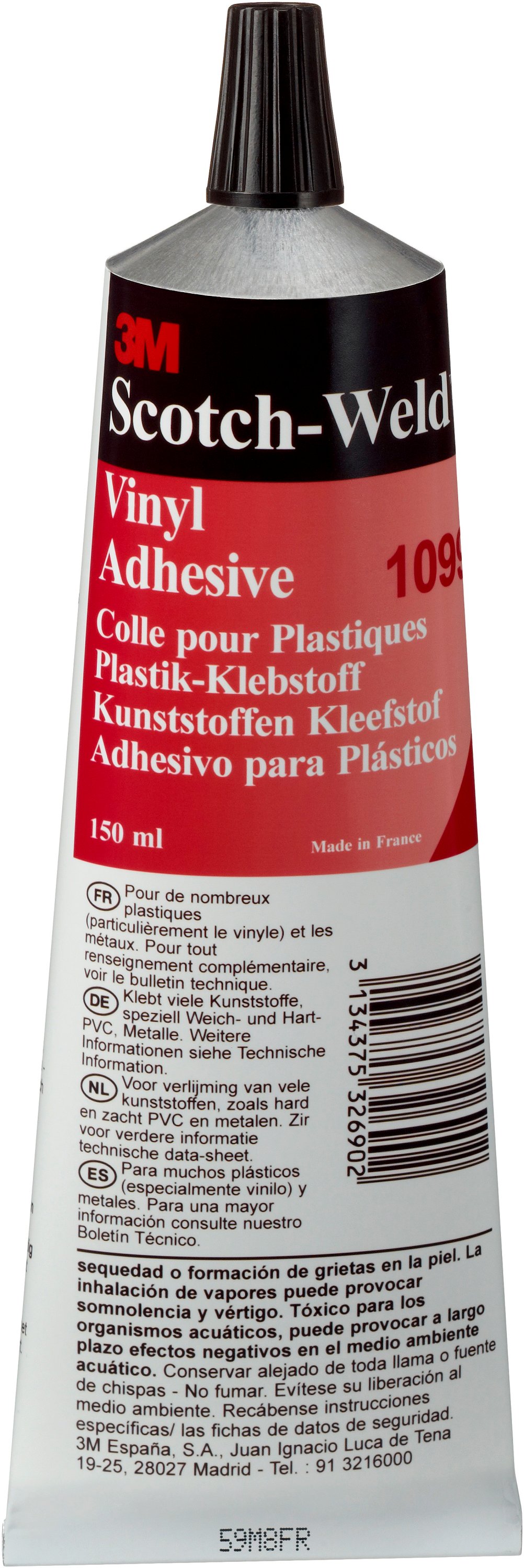 Colle à base de solvant 3M™ à base de caoutchouc nitrile 1099, jaune doré, 1 L