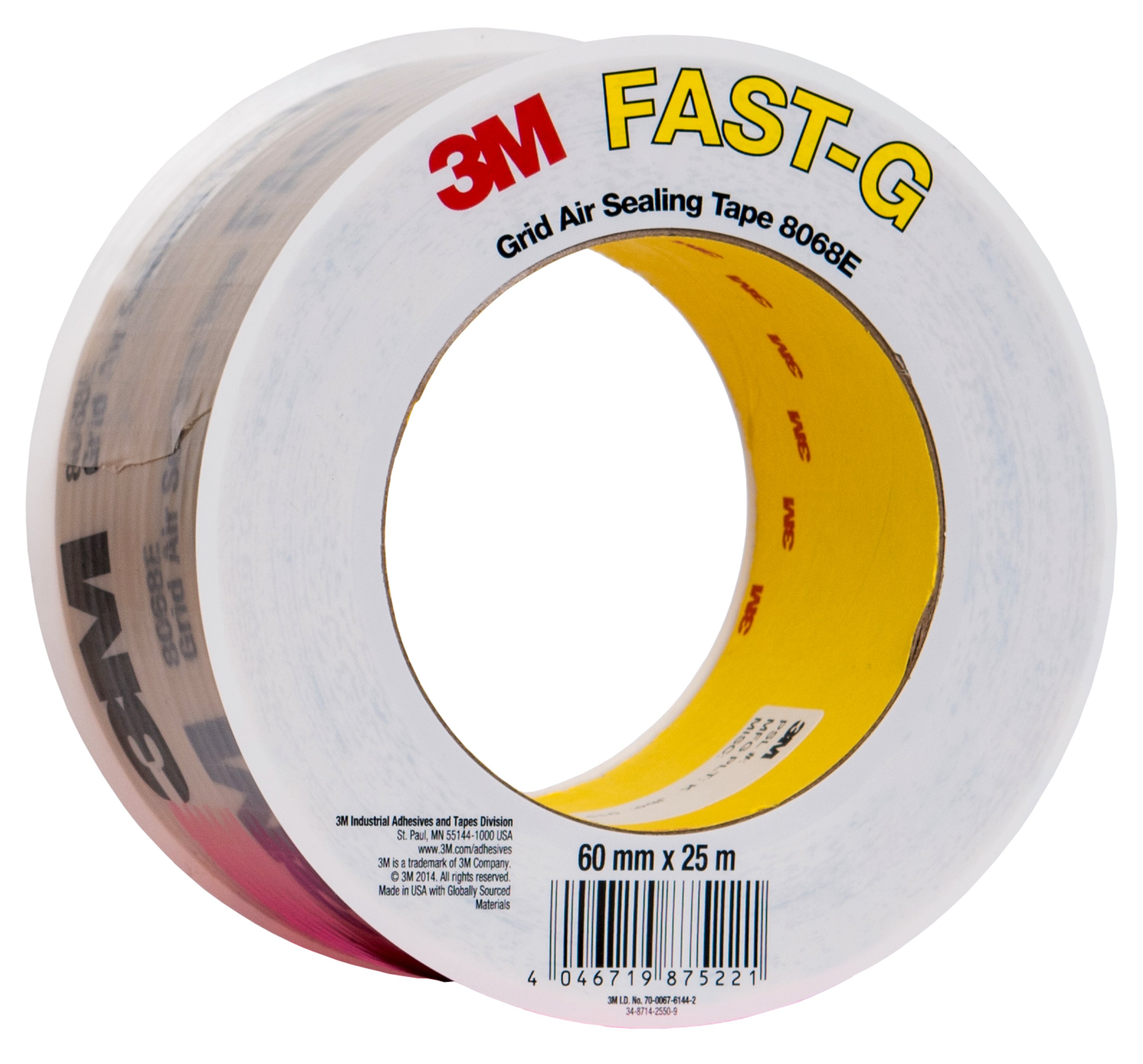 3M™ FAST-G Sealing Tape 8068E, fabric-reinforced, brown, 50 mm x 25 m, 1.3 mm, no liner