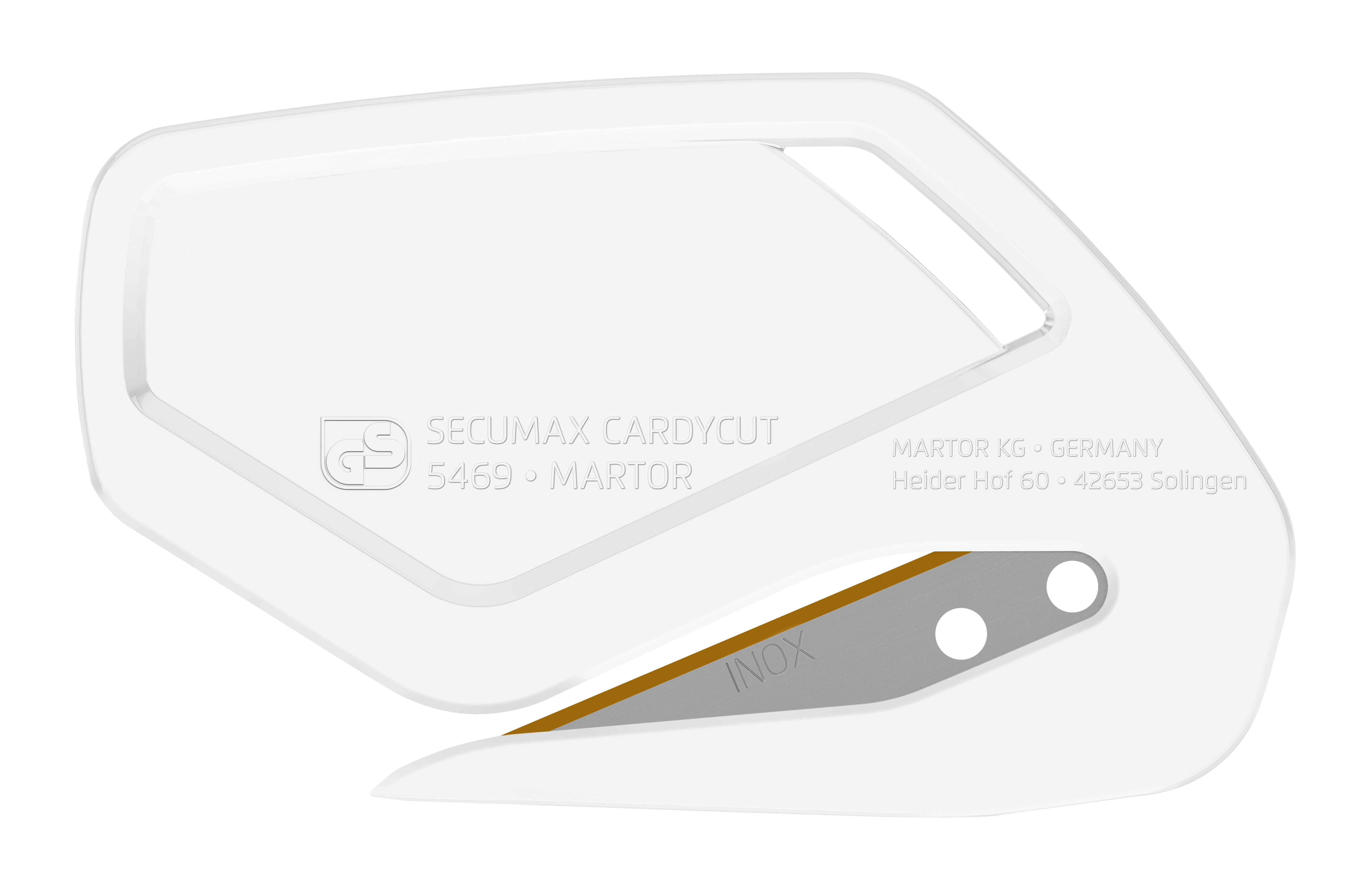 Couteaux publicitaires MARTOR SECUMAX CARDYCUT à lame pointue 885 | 10 pièces