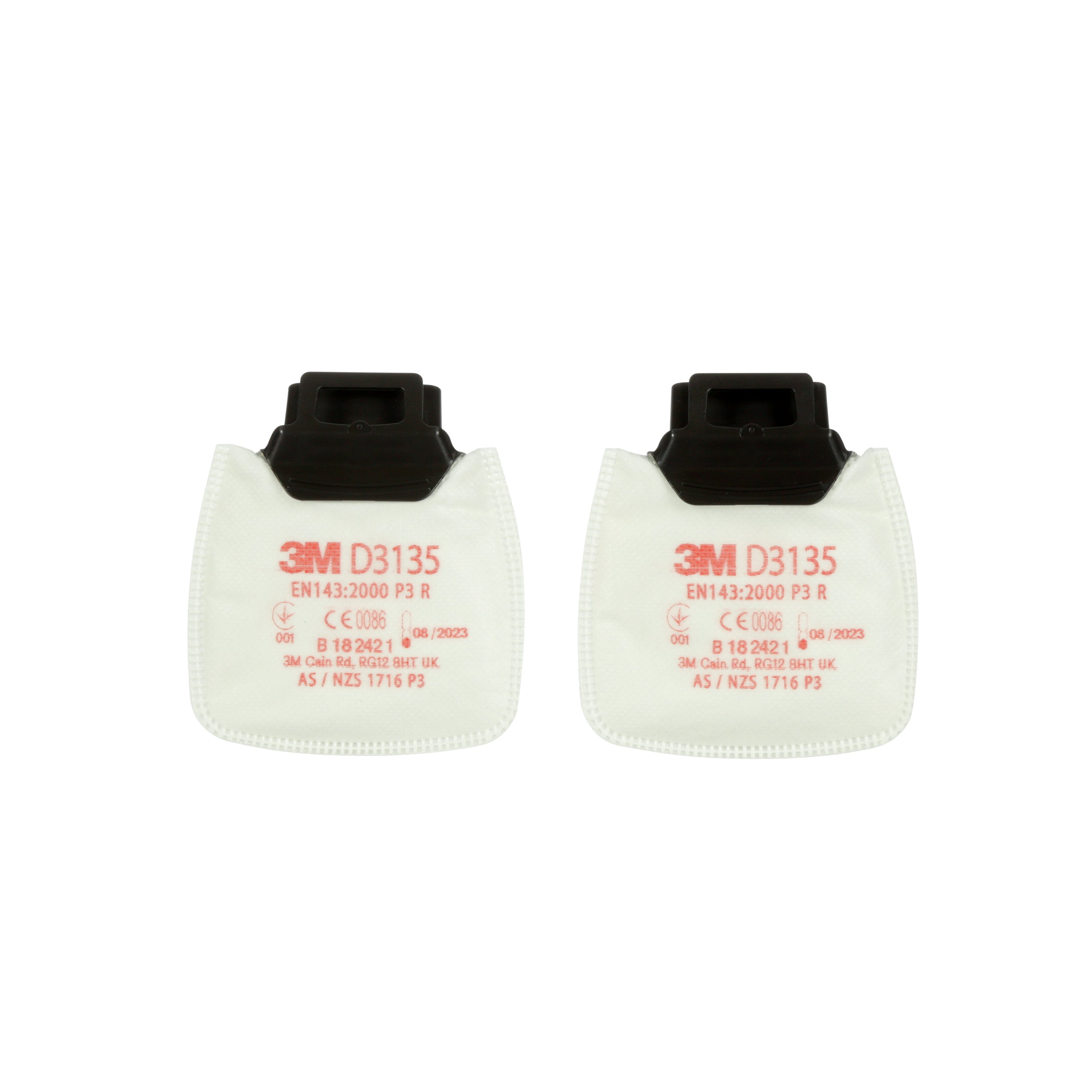3M™ Secure Click™ Partikelfilter D3138, P3 R mit Aktivkohle, 1 Pack = 2 Stk.