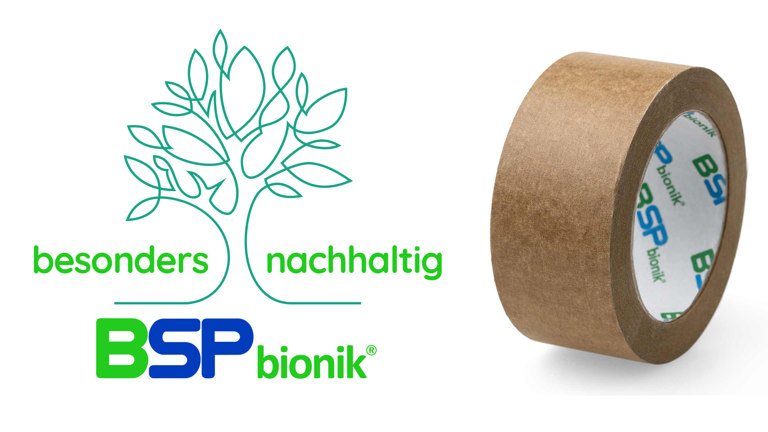 BSP bionik 128 Papier-Verpackungsklebeband 50mm x 50m braun