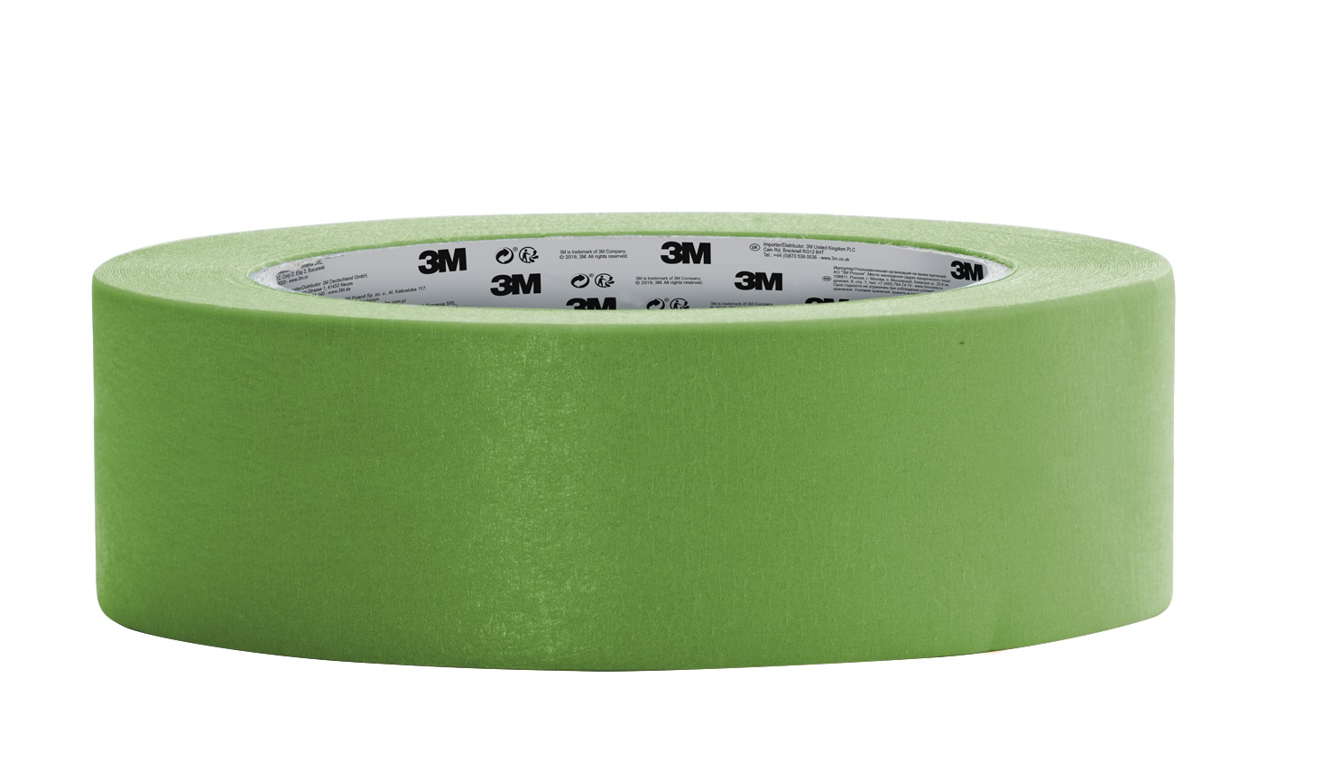 3M™ Malerabdeckband 2060, grün, 18 mm x 50 m, 1 Rolle/Packung, 70% PEFC, SGSCH-PEFC-COC-110078