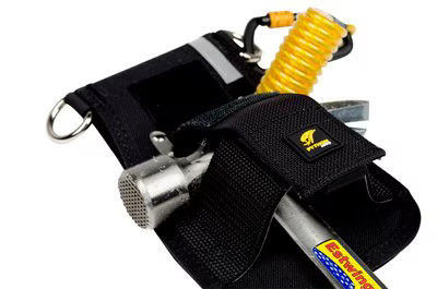 3M™ DBI-SALA® Fall Protection for Tools: Hammer Holster, Belt with Hook2Quick Ring, Reel Retention Strap with Long End, 1500094